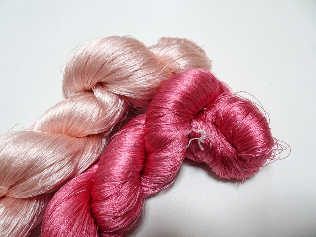 Japanese Vintage Twisted Silk Thread 2sets Embroidery 15402