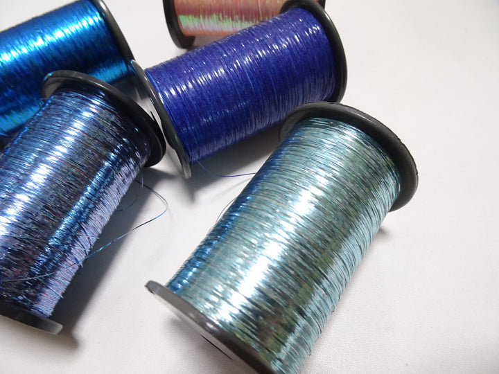 Japanese Vintage Metallic thread flat type Hirahaku 5set  Aluminum foil &  Washi(japanese paper) embroidery 18660