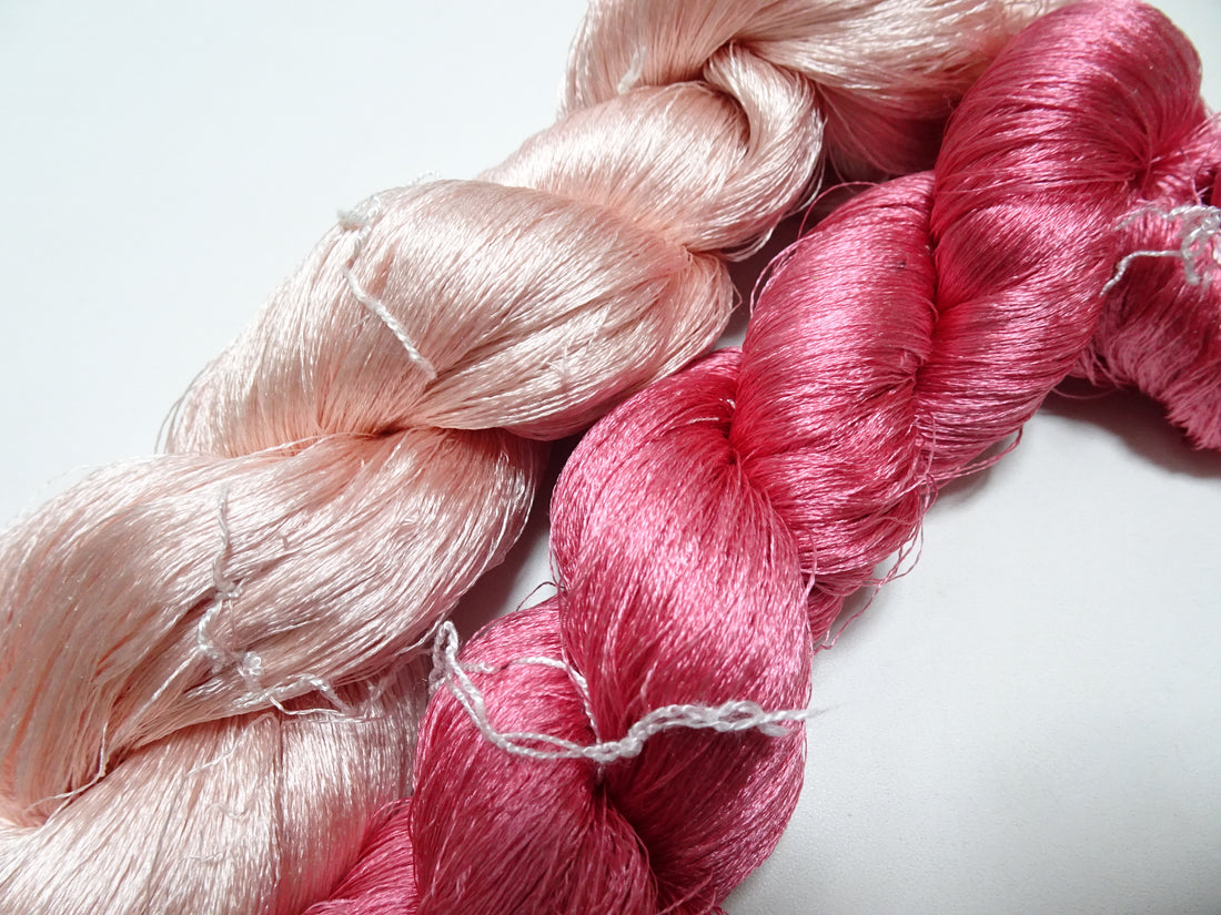 Japanese Vintage Twisted Silk Thread 2sets Embroidery 15402