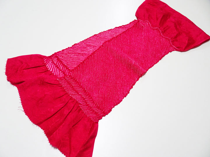 Japanese Kimono Silk Obi Age Shibori  18058