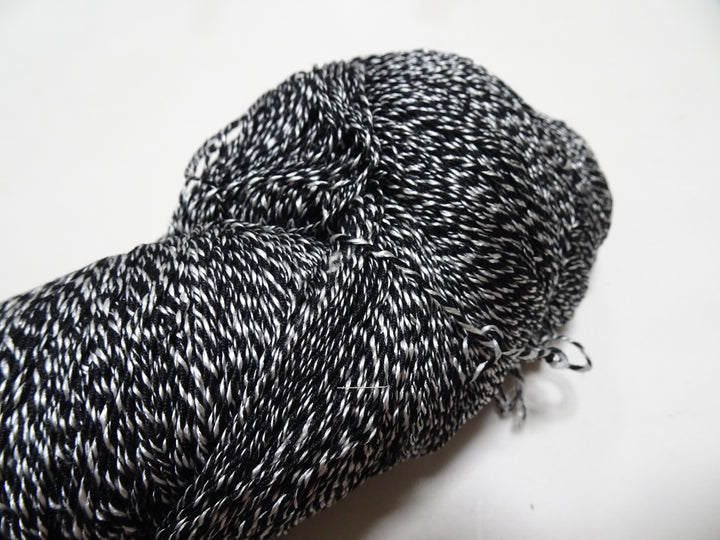Japanese Tanaka Gen Silk – One-of-a-Kind Hand-Dyed Artistic Silk Thread, Rare Japanese Artisan Yarn, Limited Stock  Black & White 19145