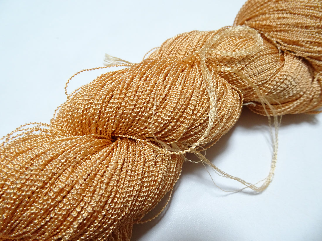Japanese Vintage Kabe Silk Thread Embroidery & Weaving 16063