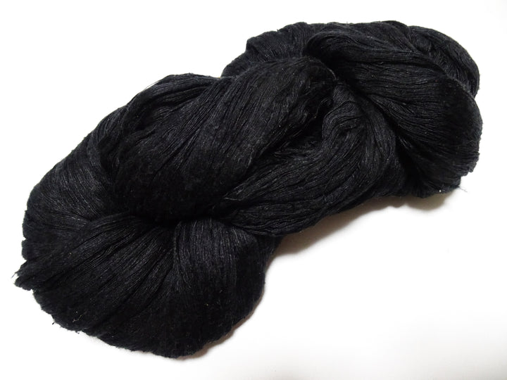 Japanese Vintage Loose Twisted Silk Thread Embroidery Black 15073