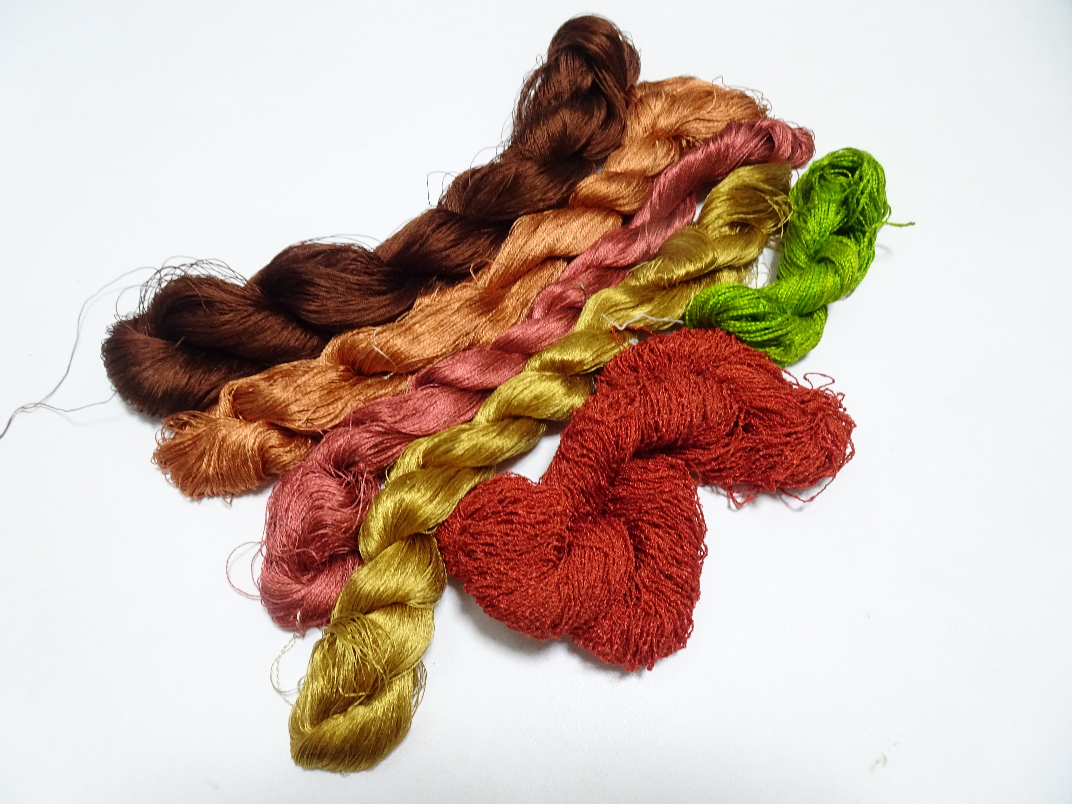 Japanese vintage silk thread 6sets embroidery 8610