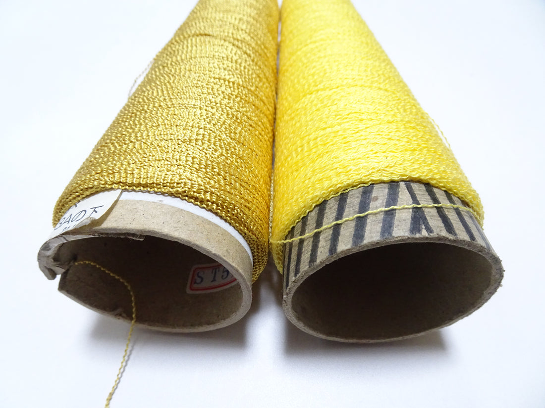 Japanese Vintage Kabe Silk Thread 2sets Embroidery & Weaving 18982