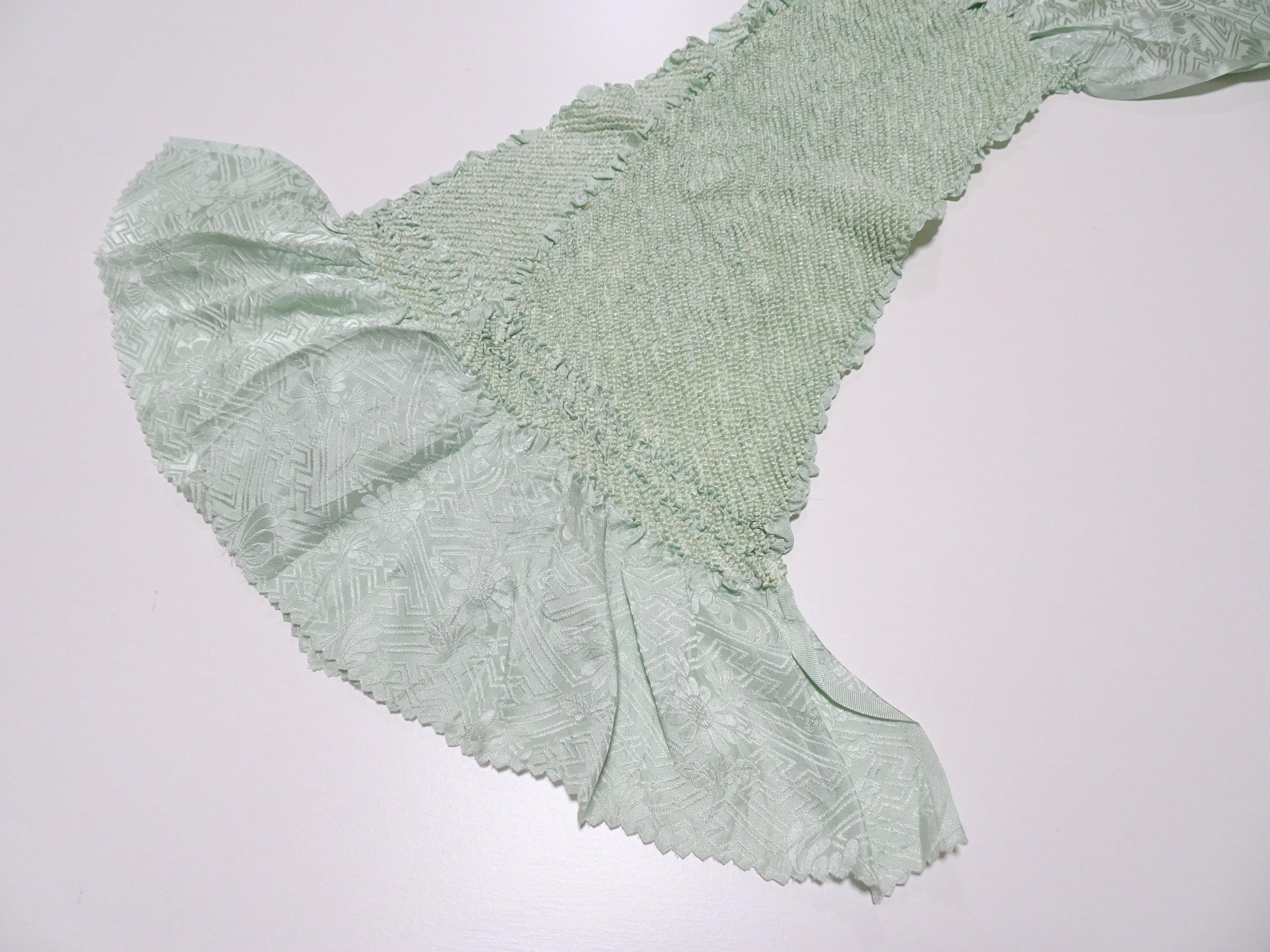 Japanese Kimono Silk Obi Age Shibori  18060