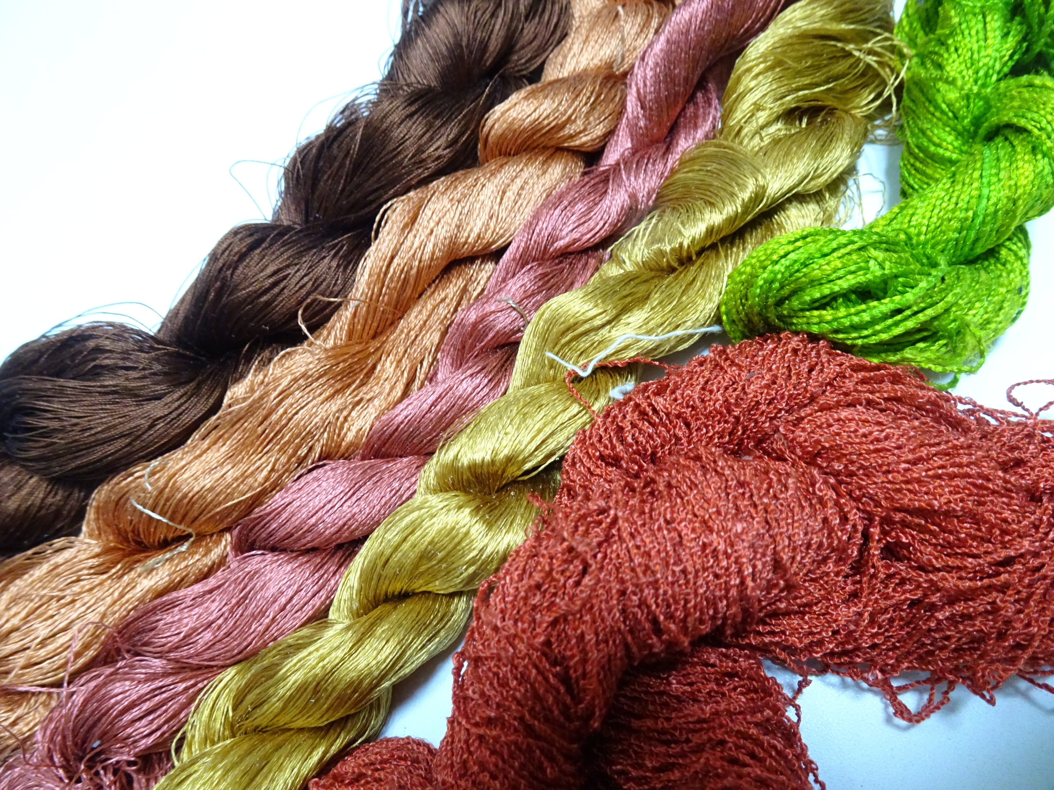 Japanese vintage silk thread 6sets embroidery 8610