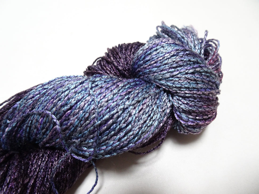 Japanese Tanaka Gen Silk – One-of-a-Kind Hand-Dyed Artistic Silk Thread, Rare Japanese Artisan Yarn, Limited Stock 16543