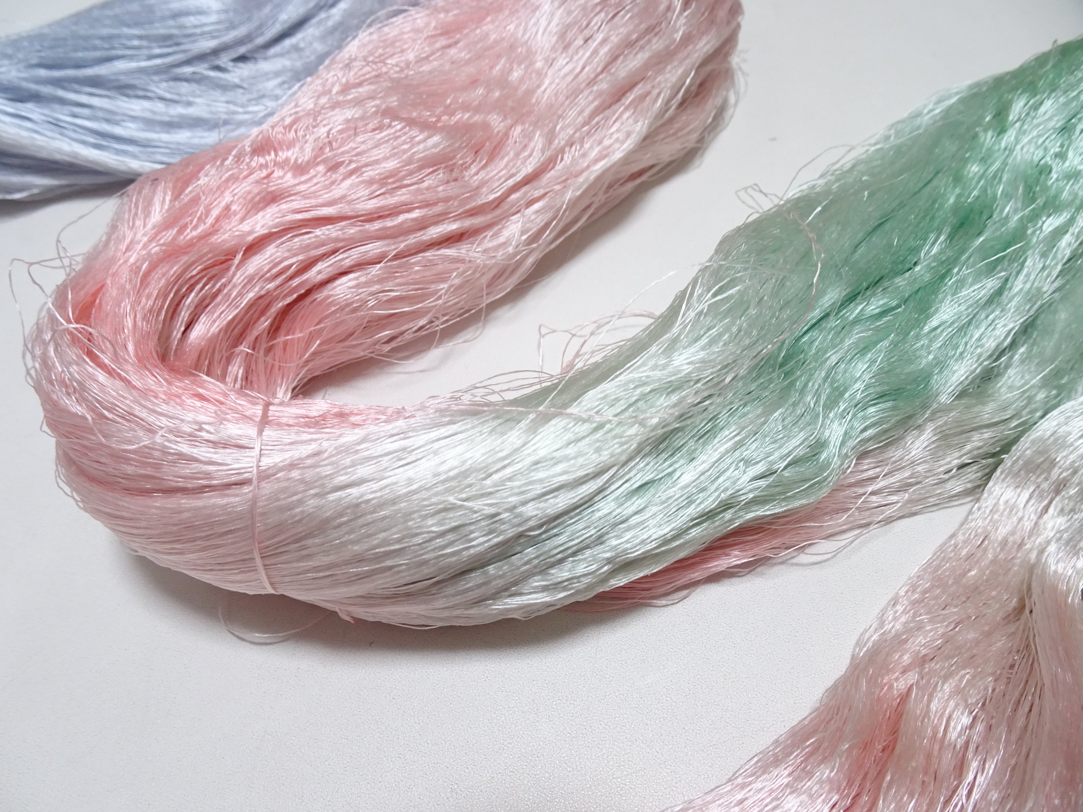 Japanese Vintage Loose Twisted Silk Thread Embroidery 17165