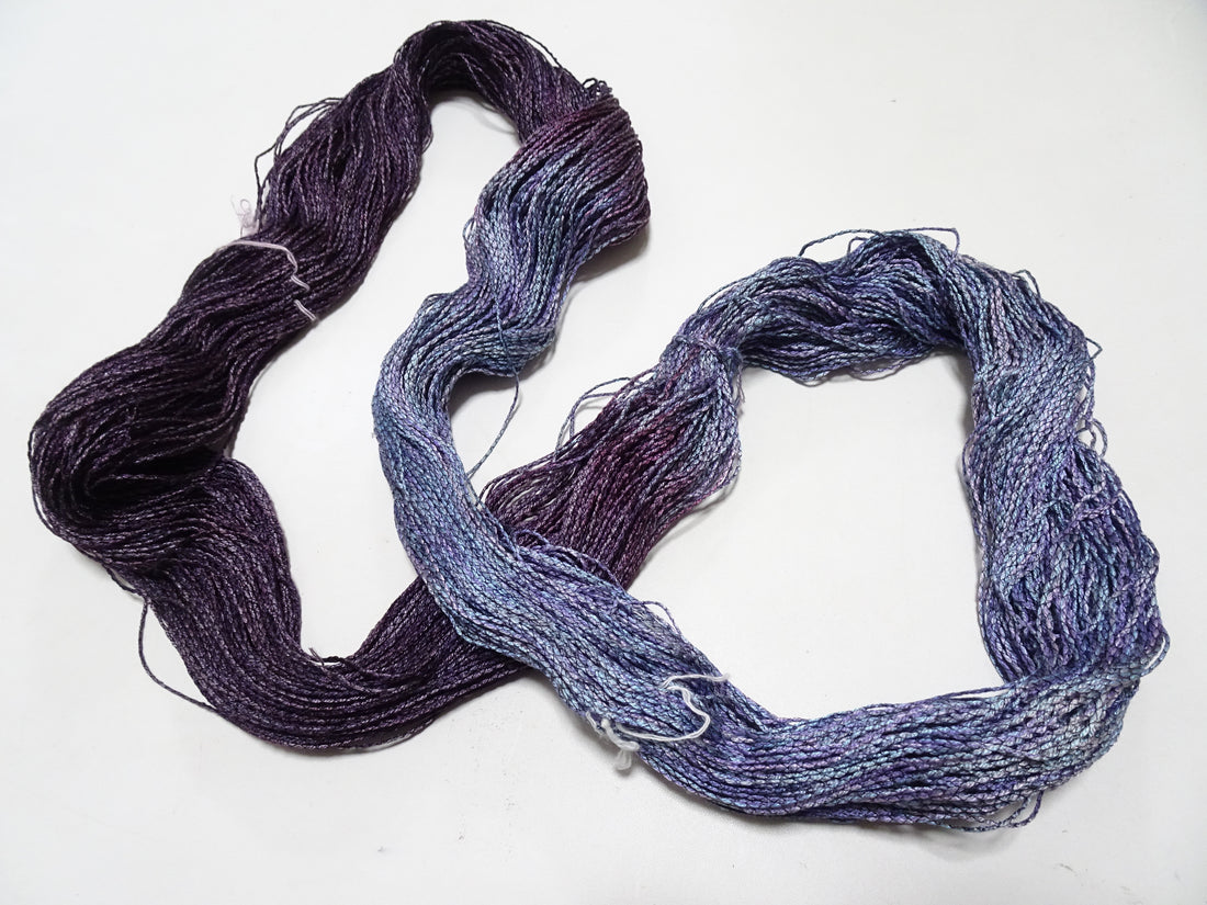 Japanese Tanaka Gen Silk – One-of-a-Kind Hand-Dyed Artistic Silk Thread, Rare Japanese Artisan Yarn, Limited Stock 16543