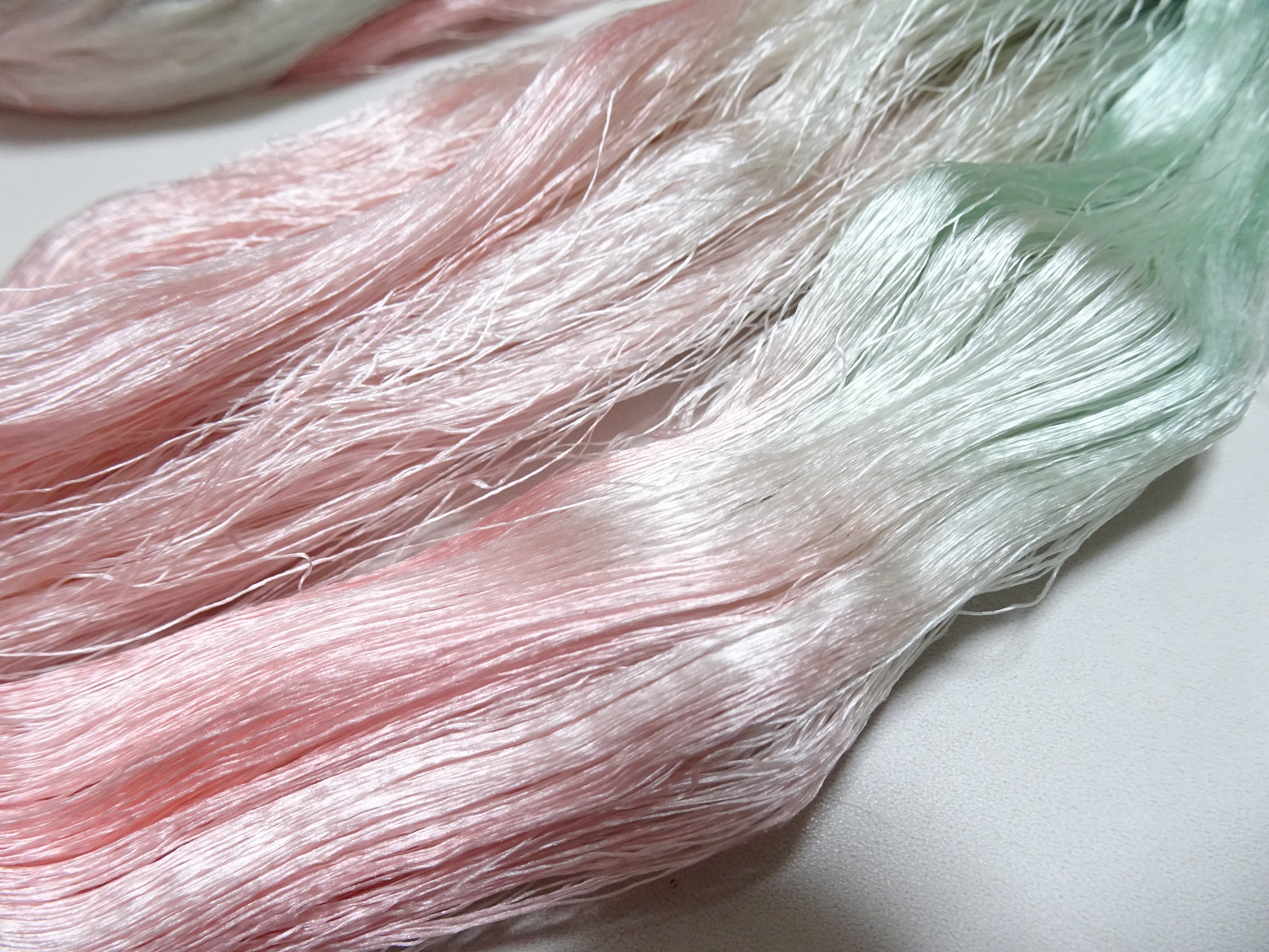 Japanese Vintage Loose Twisted Silk Thread Embroidery 17165