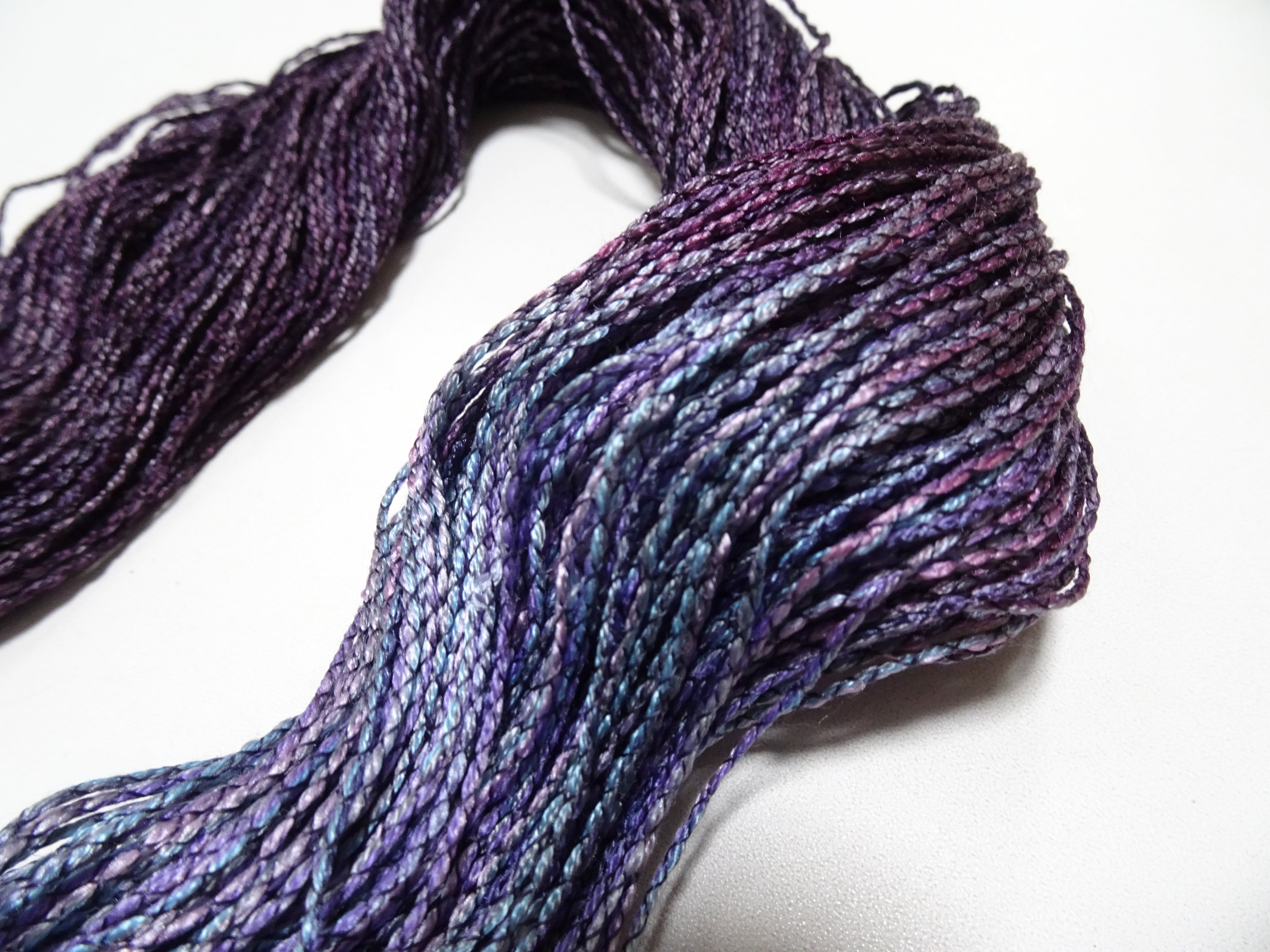 Japanese Tanaka Gen Silk – One-of-a-Kind Hand-Dyed Artistic Silk Thread, Rare Japanese Artisan Yarn, Limited Stock 16543