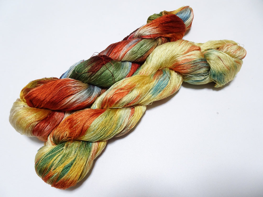 Japanese Vintage Twisted Silk Thread 2sets Embroidery 15076