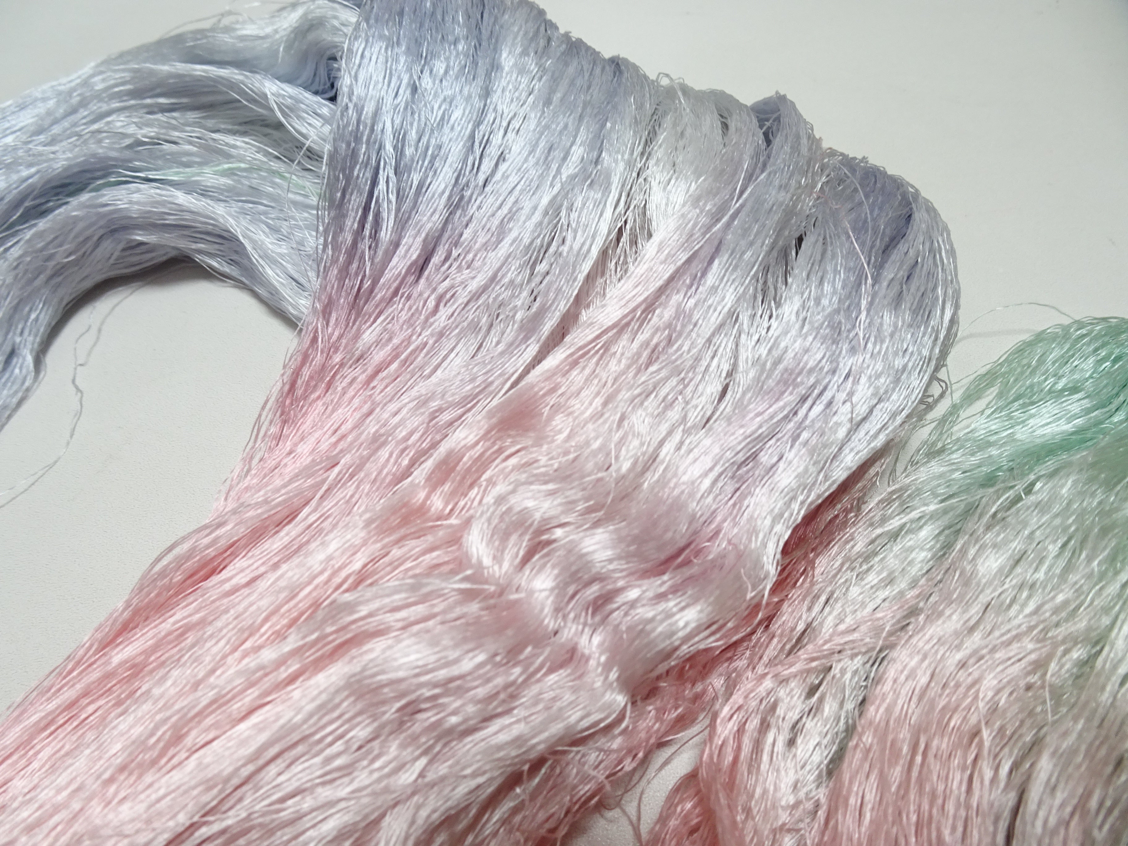 Japanese Vintage Loose Twisted Silk Thread Embroidery 17166