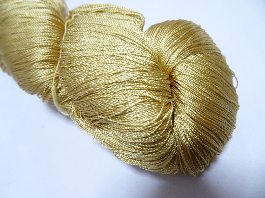 Japanese Vintage Twisted Silk Thread　Embroidery 18985