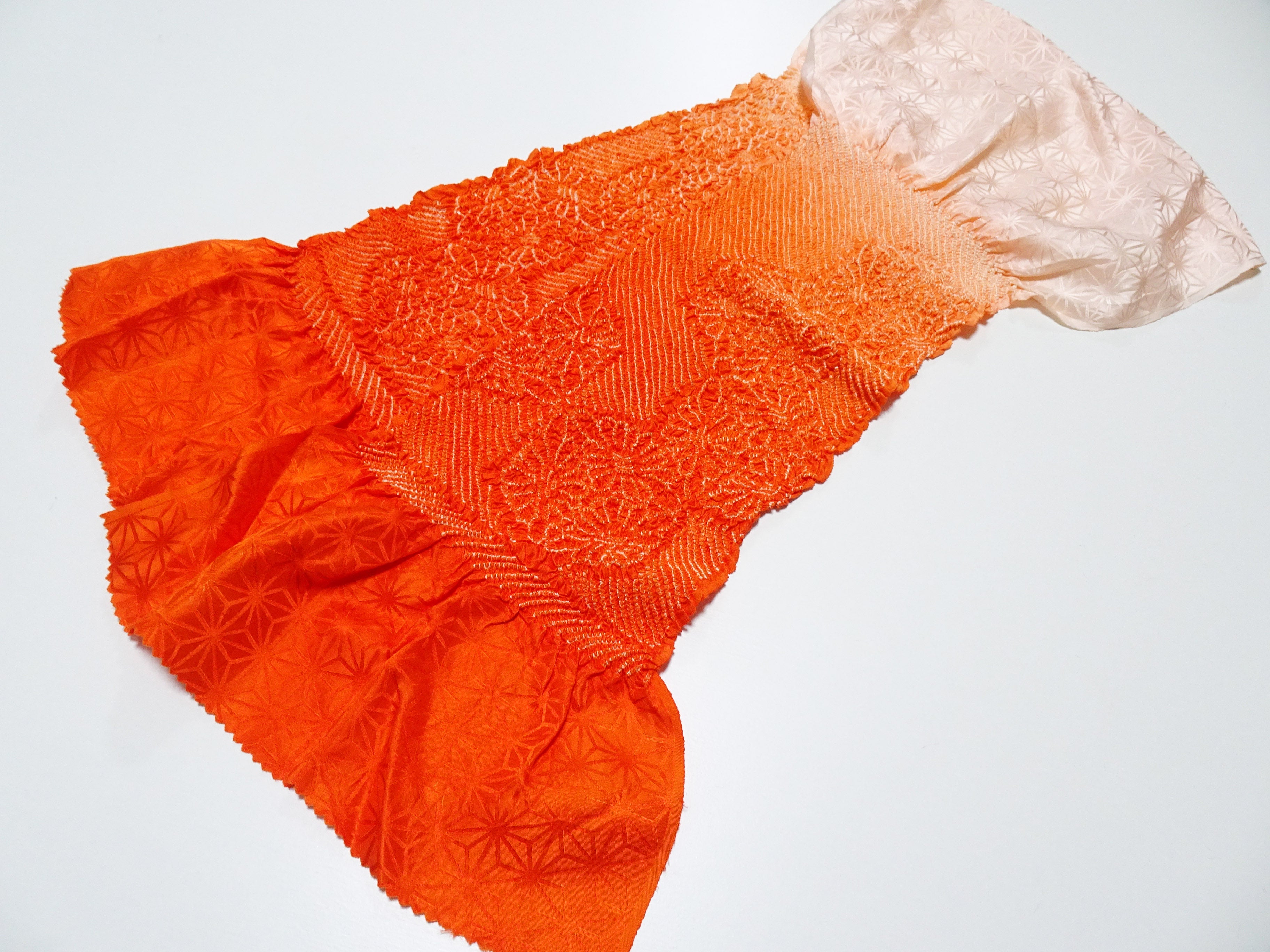 Japanese Kimono Silk Obi Age Shibori  18063