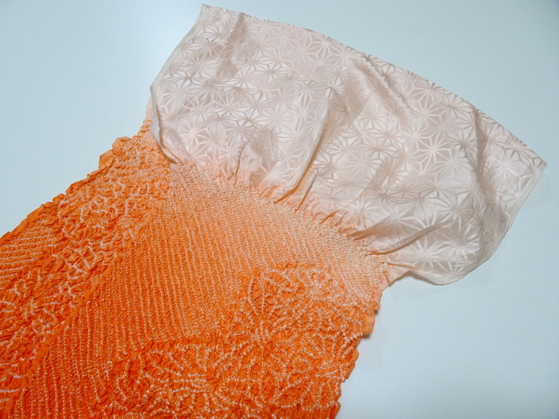 Japanese Kimono Silk Obi Age Shibori  18063