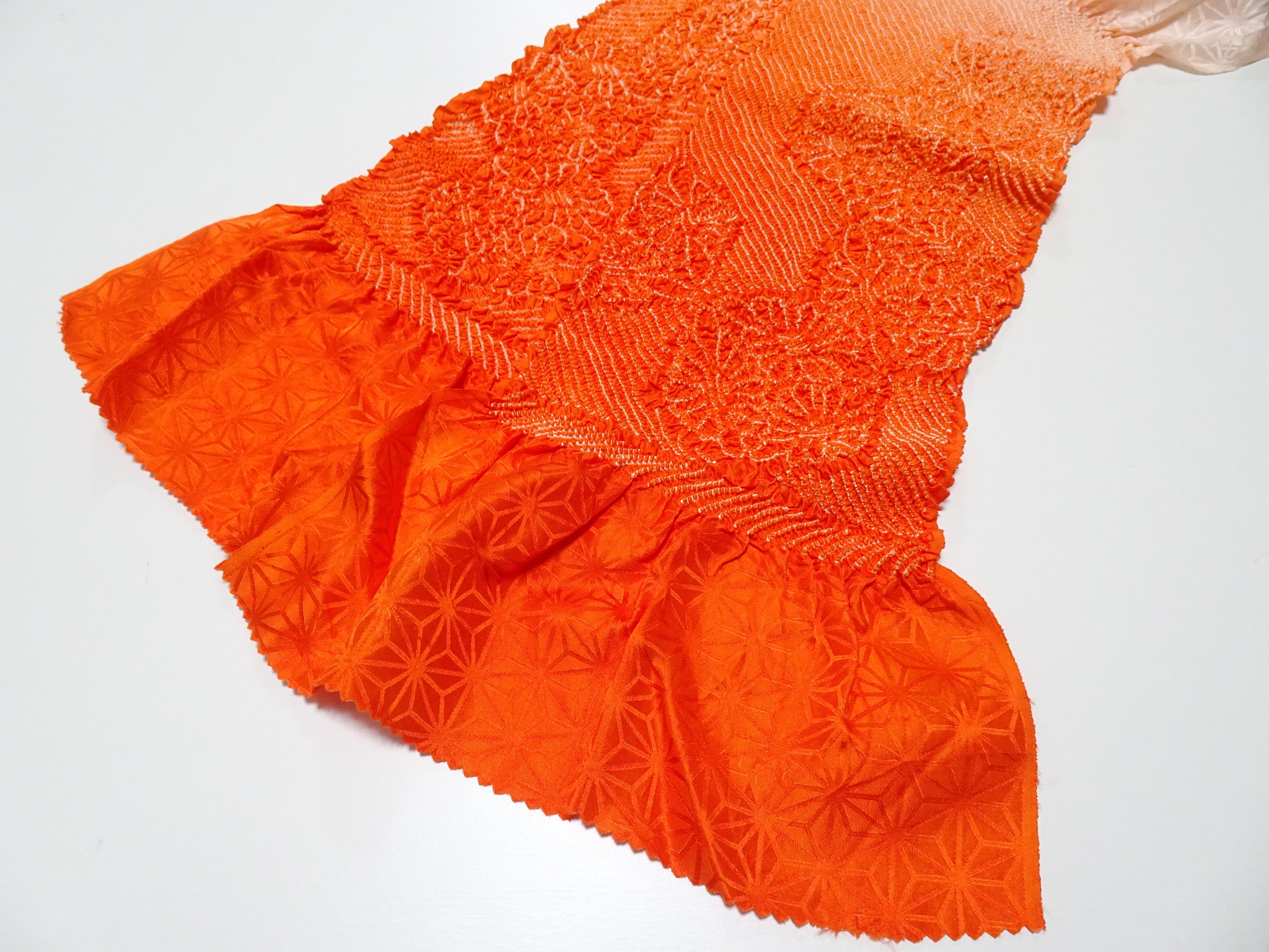 Japanese Kimono Silk Obi Age Shibori  18063