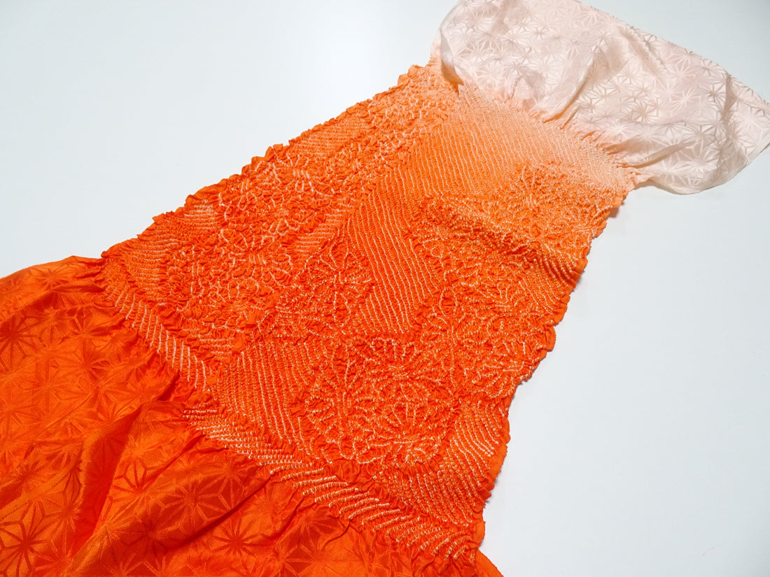 Japanese Kimono Silk Obi Age Shibori  18063