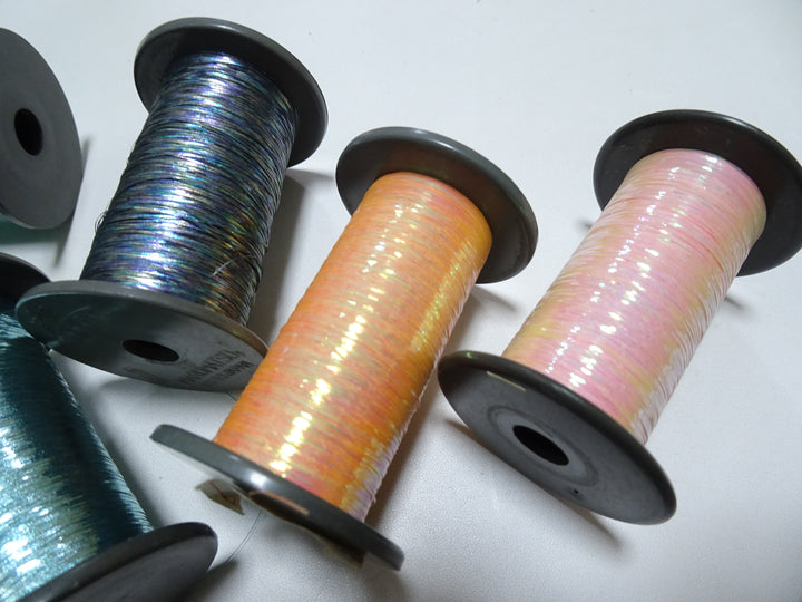 Japanese Vintage Metallic thread flat type Hirahaku 8set  Aluminum foil &  Washi(japanese paper) embroidery 18667