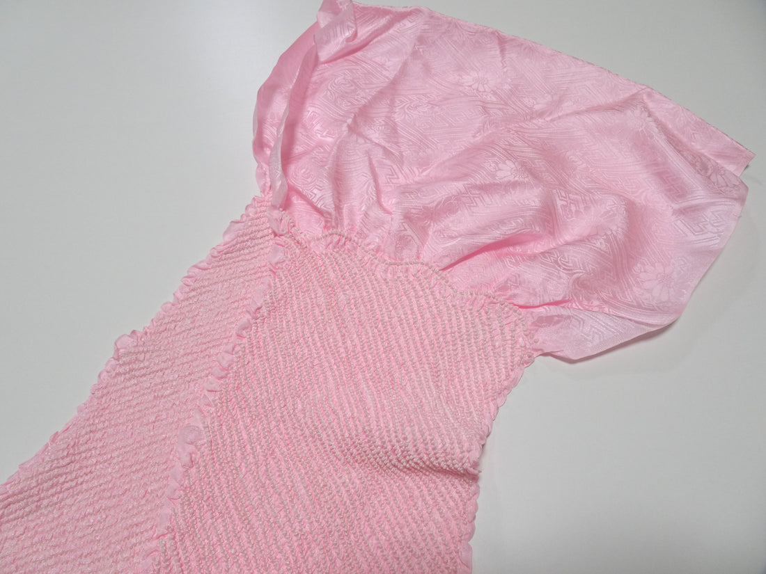 Japanese Kimono Silk Obi Age Shibori  18064