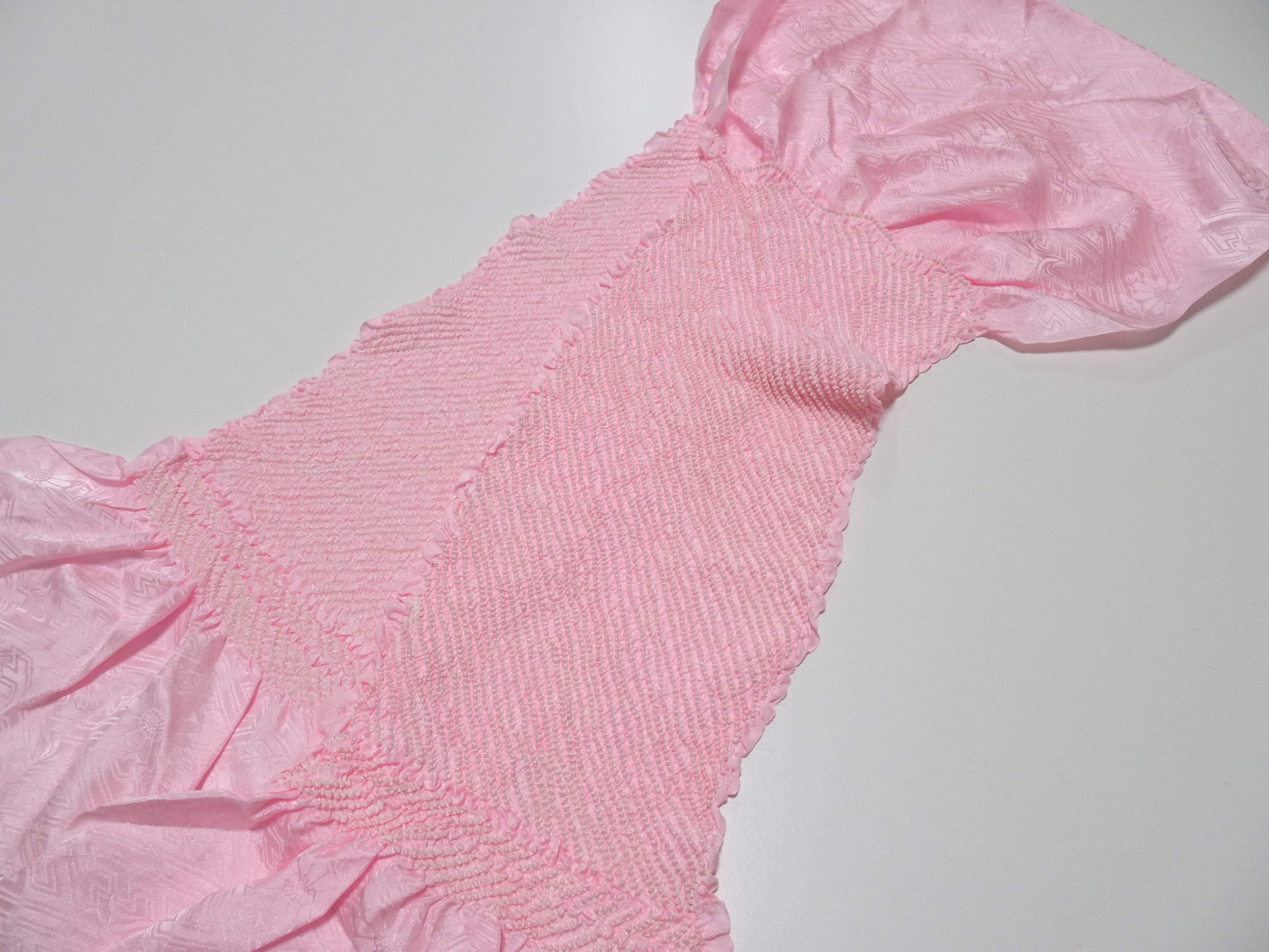Japanese Kimono Silk Obi Age Shibori  18064