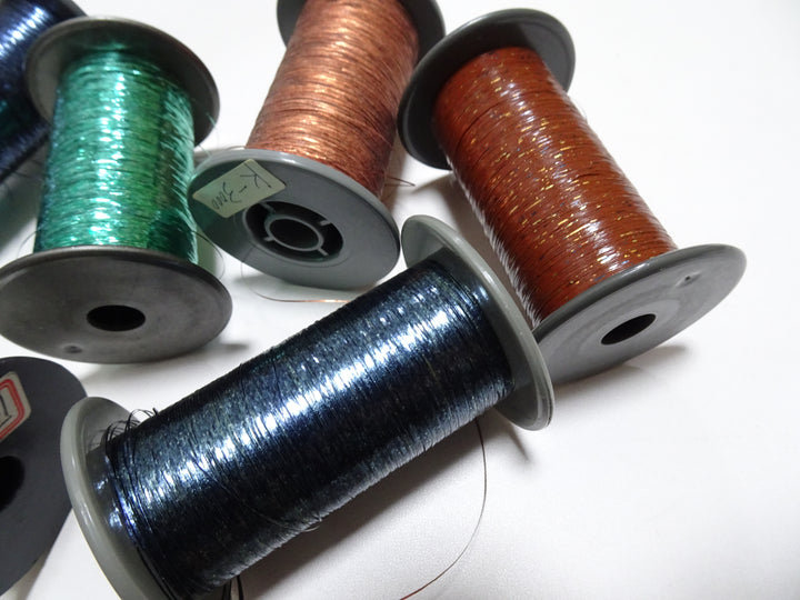 Japanese Vintage Metallic thread flat type Hirahaku 8set  Aluminum foil &  Washi(japanese paper) embroidery 18668
