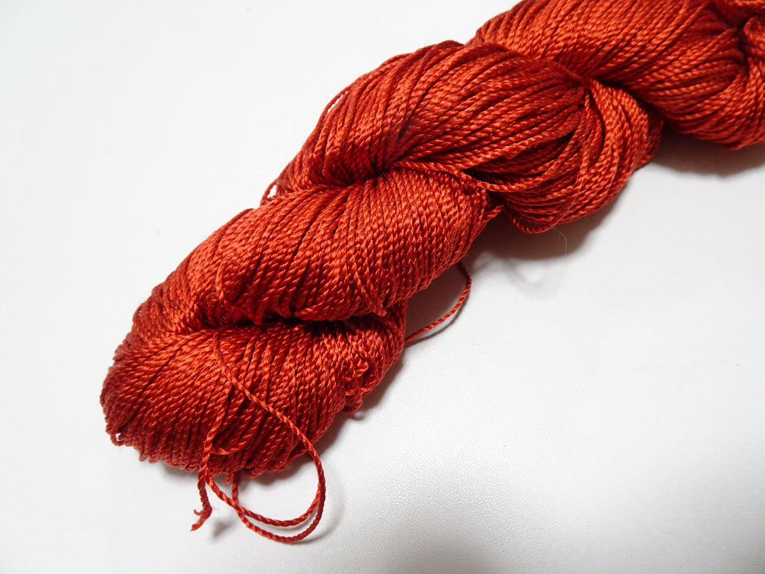 Japanese Vintage Strong Twisted Silk Thread Embroidery & Weaving 15079