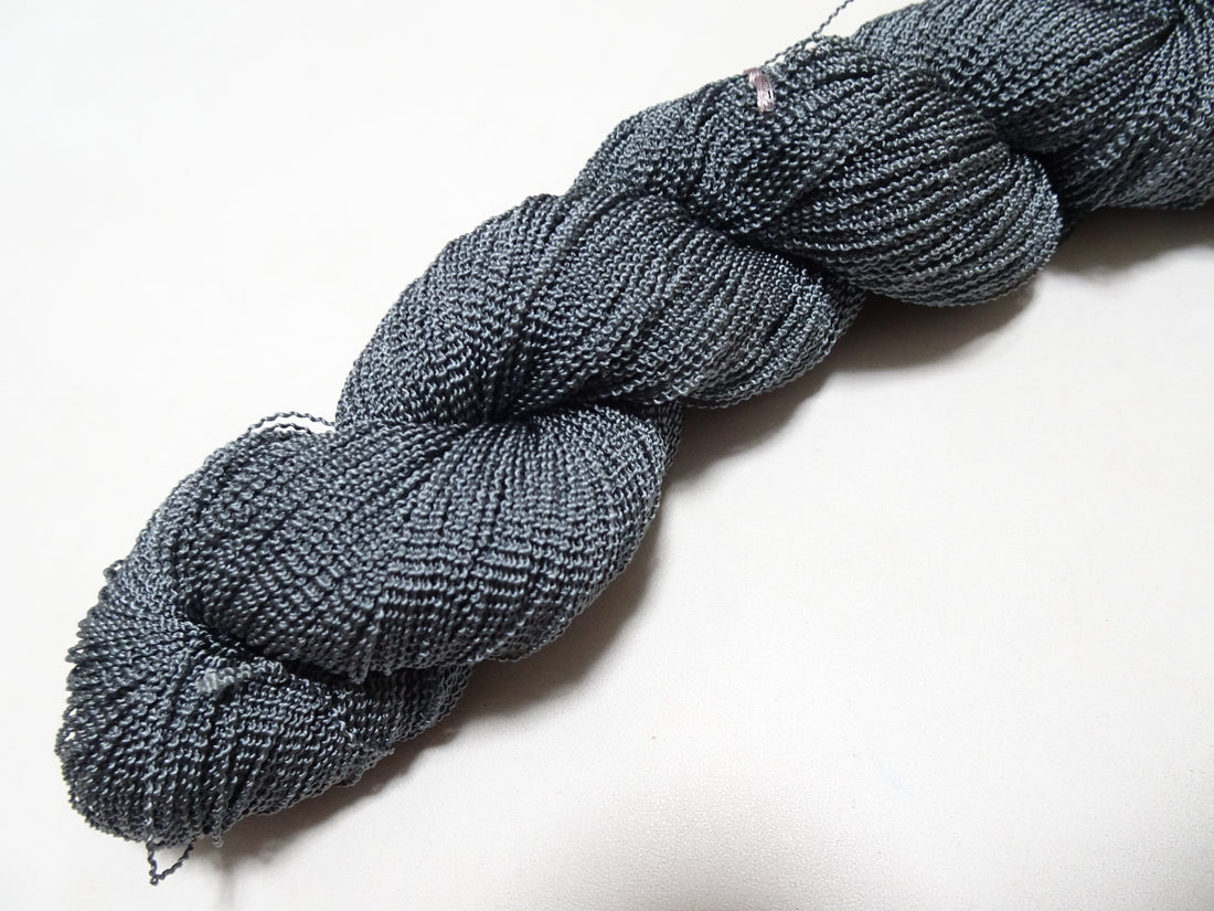 Japanese Vintage Kabe Silk Thread Embroidery & Weaving 16070