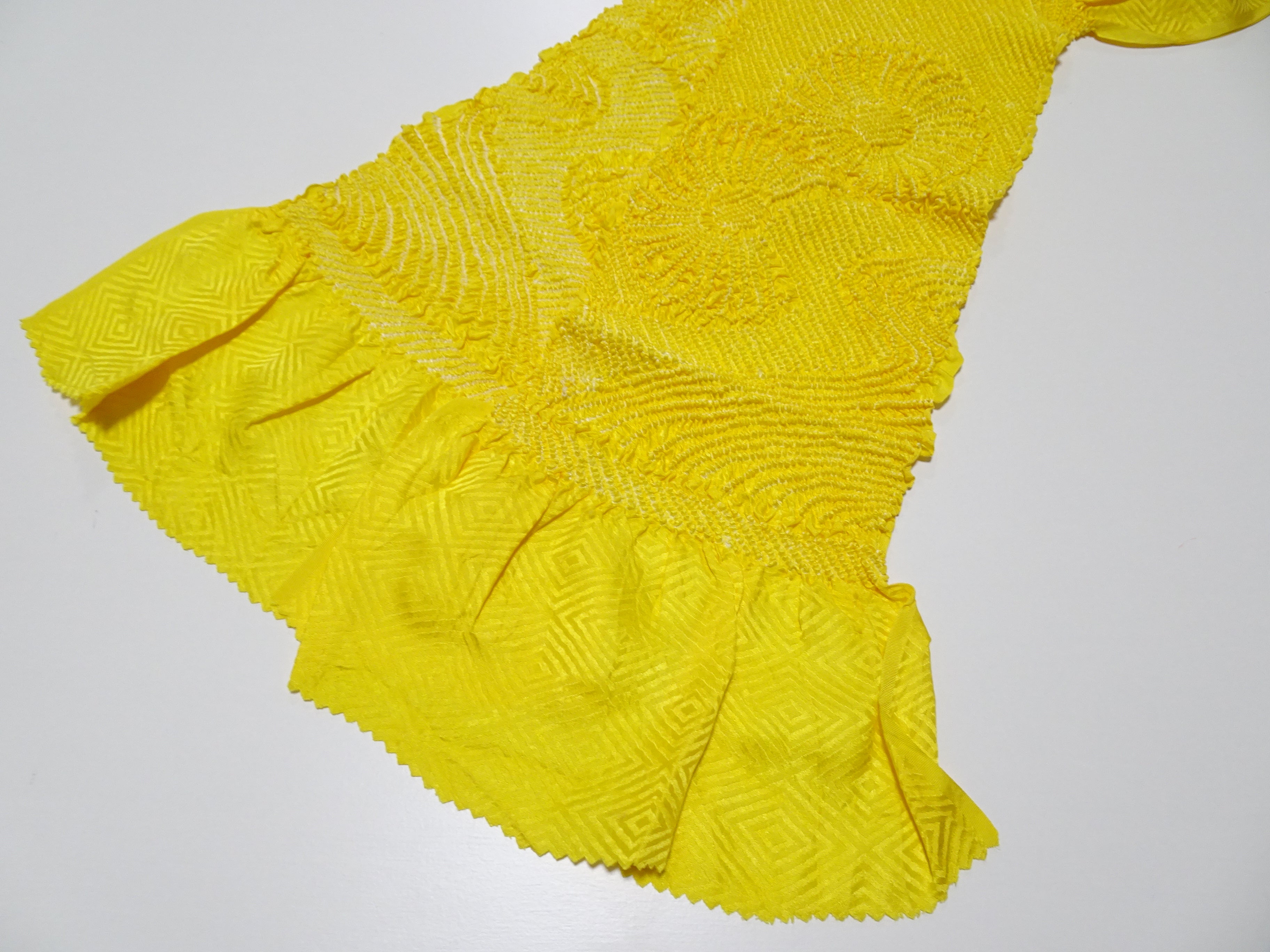 Japanese Kimono Silk Obi Age Shibori  18065