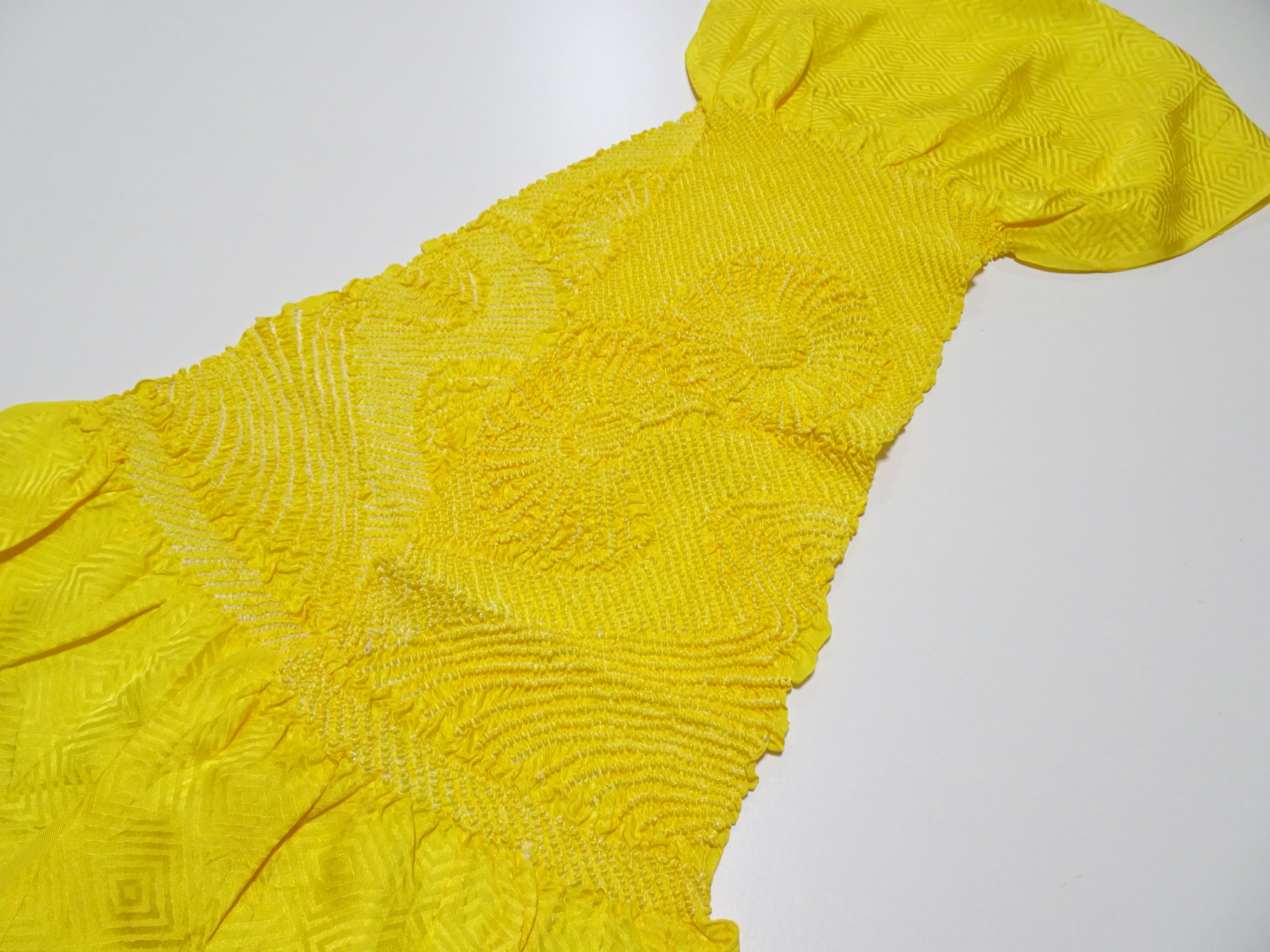 Japanese Kimono Silk Obi Age Shibori  18065
