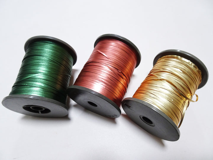 Japanese Vintage Metallic thread flat Wide type Hirahaku 3set  Aluminum foil &  Washi(japanese paper) embroidery 18669