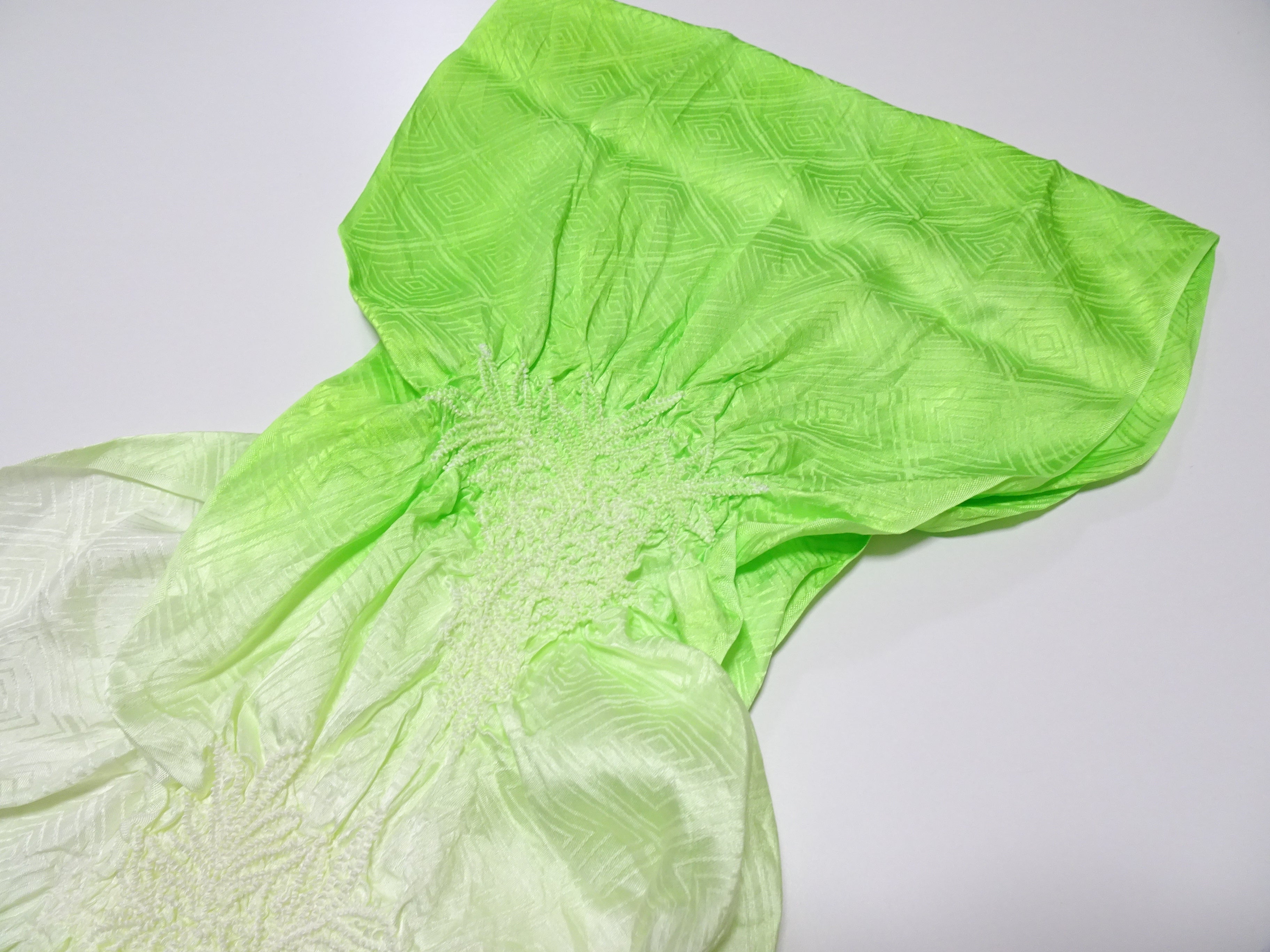Japanese Kimono Silk Obi Age Shibori  18066