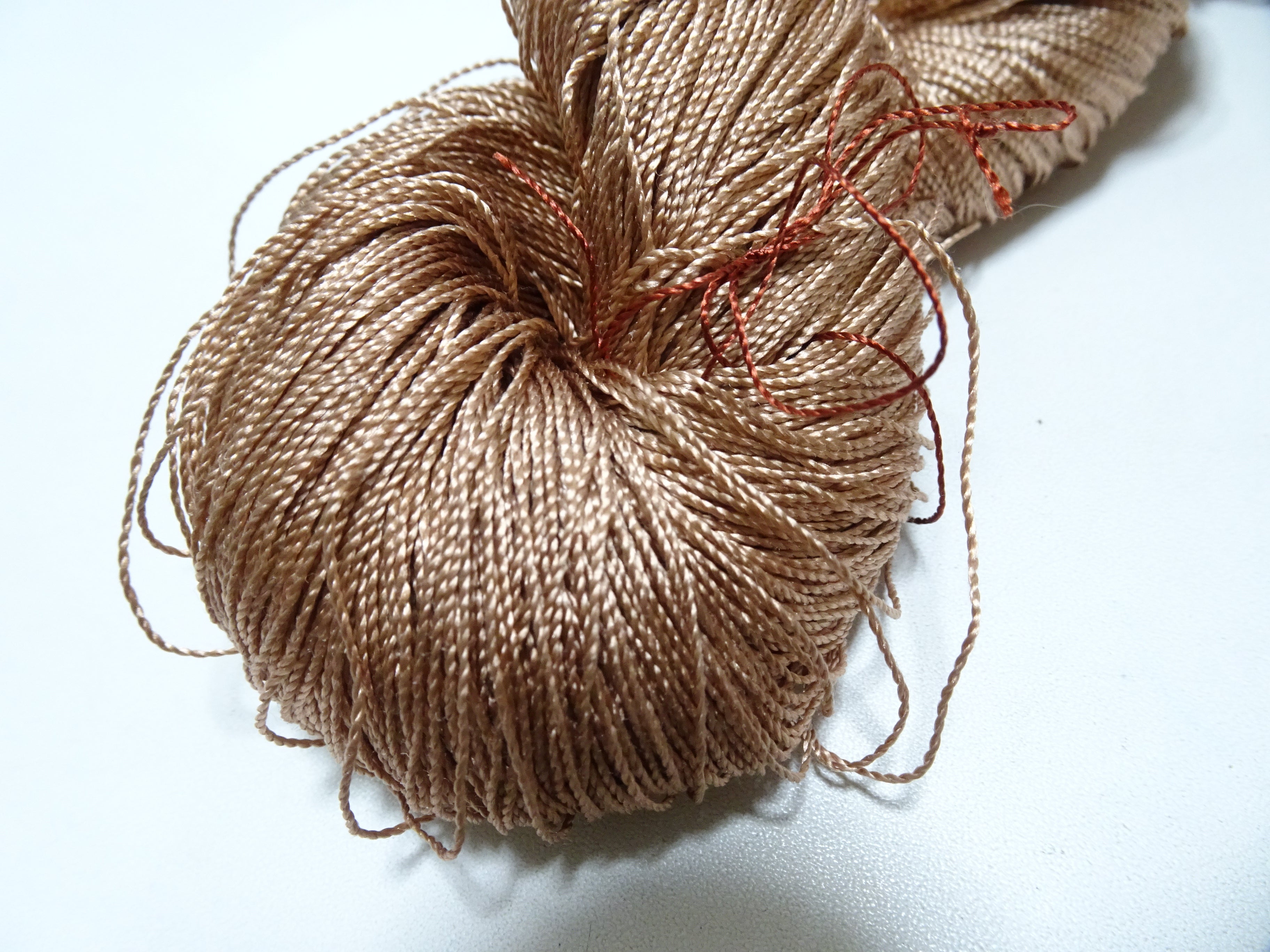 Japanese Vintage Twisted Silk Thread Embroidery & Weaving 17784