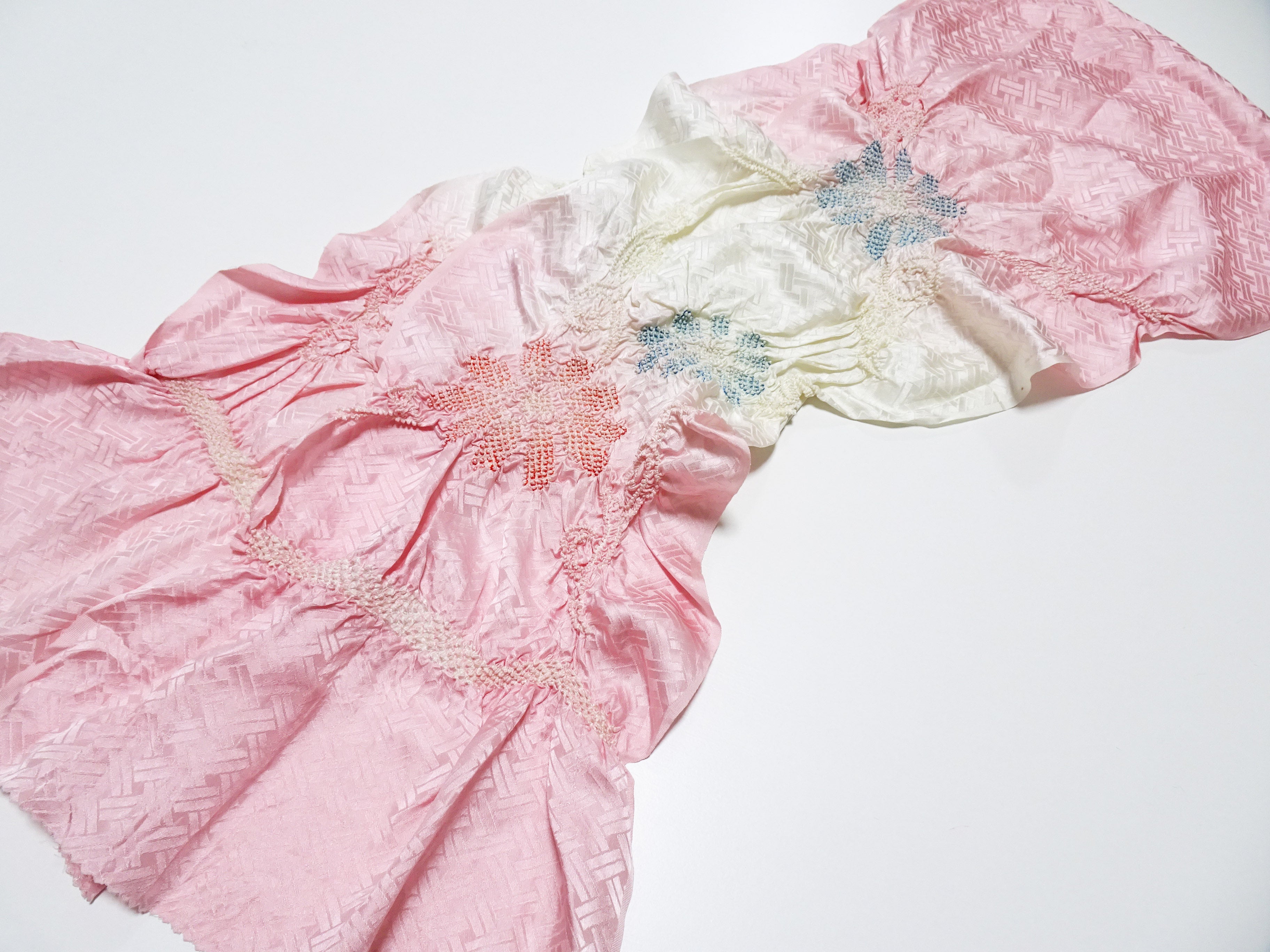Japanese Kimono Silk Obi Age Shibori  18067