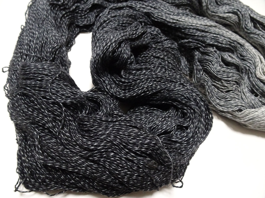 Japanese Tanaka Gen Silk – One-of-a-Kind Hand-Dyed Artistic Silk Thread, Rare Japanese Artisan Yarn, Limited Stock 19154