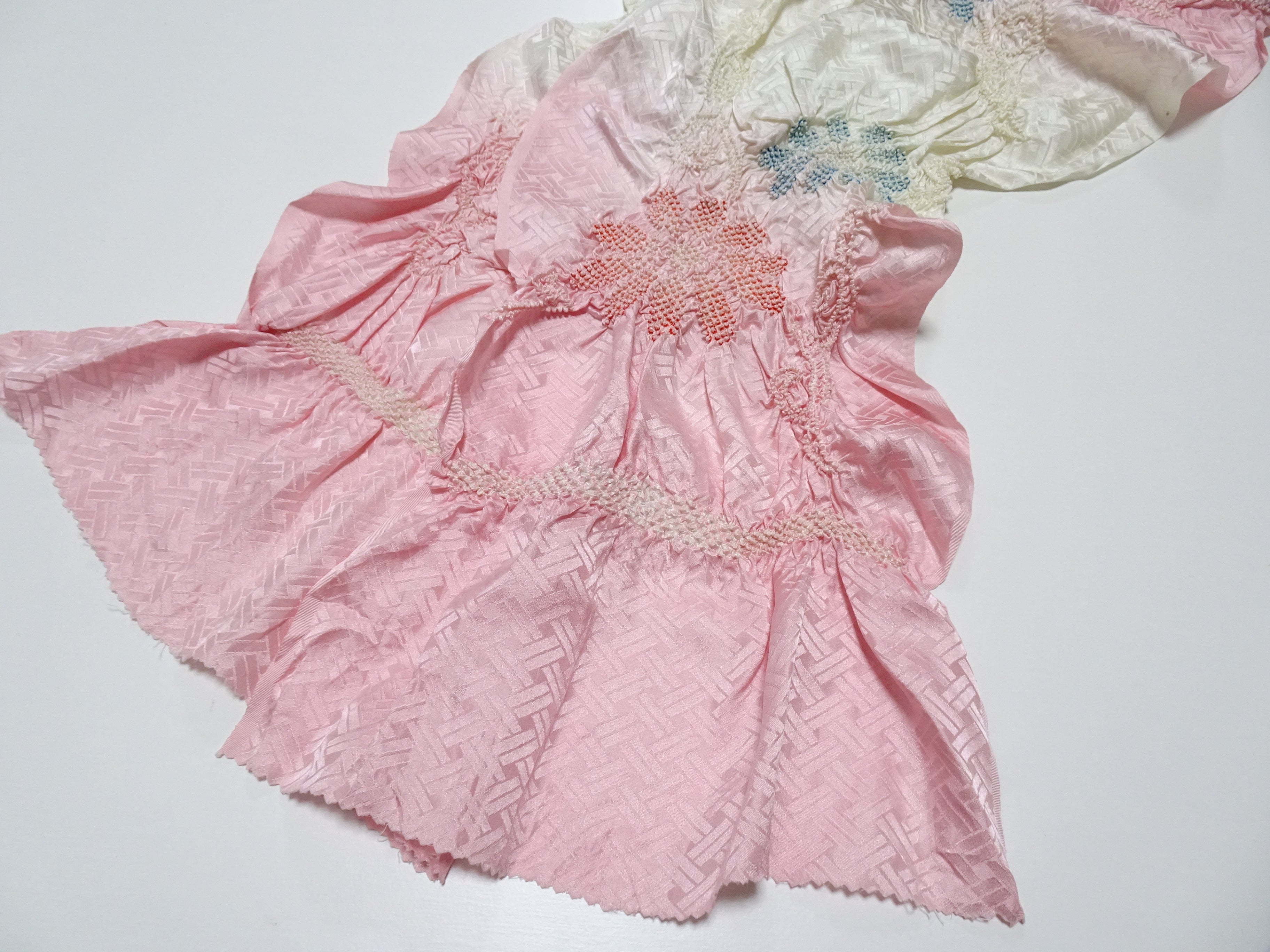 Japanese Kimono Silk Obi Age Shibori  18067
