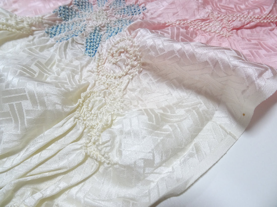 Japanese Kimono Silk Obi Age Shibori  18067