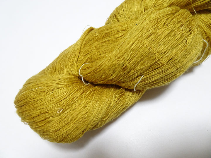 Japanese vintage Tsumugi silk thread Woven & embroidery 8619