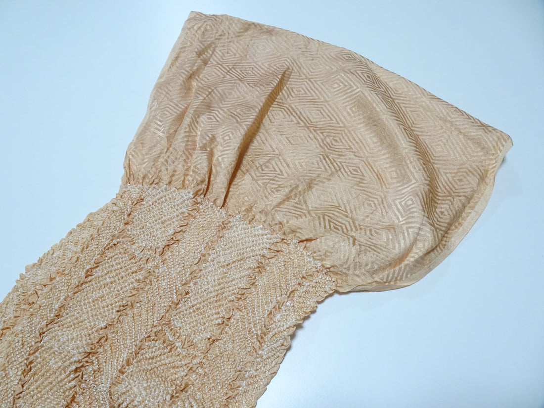 Japanese Kimono Silk Obi Age Shibori  18068