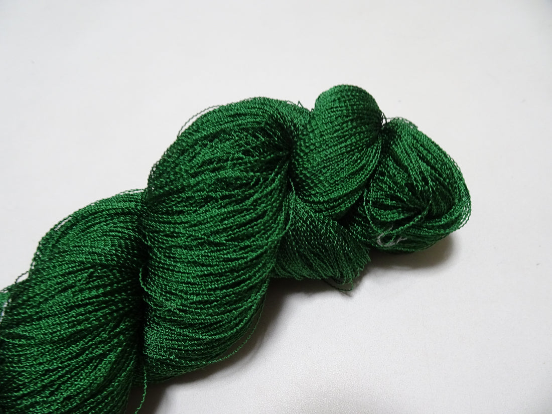 Japanese Vintage Kabe Silk Thread Embroidery & Weaving 16073