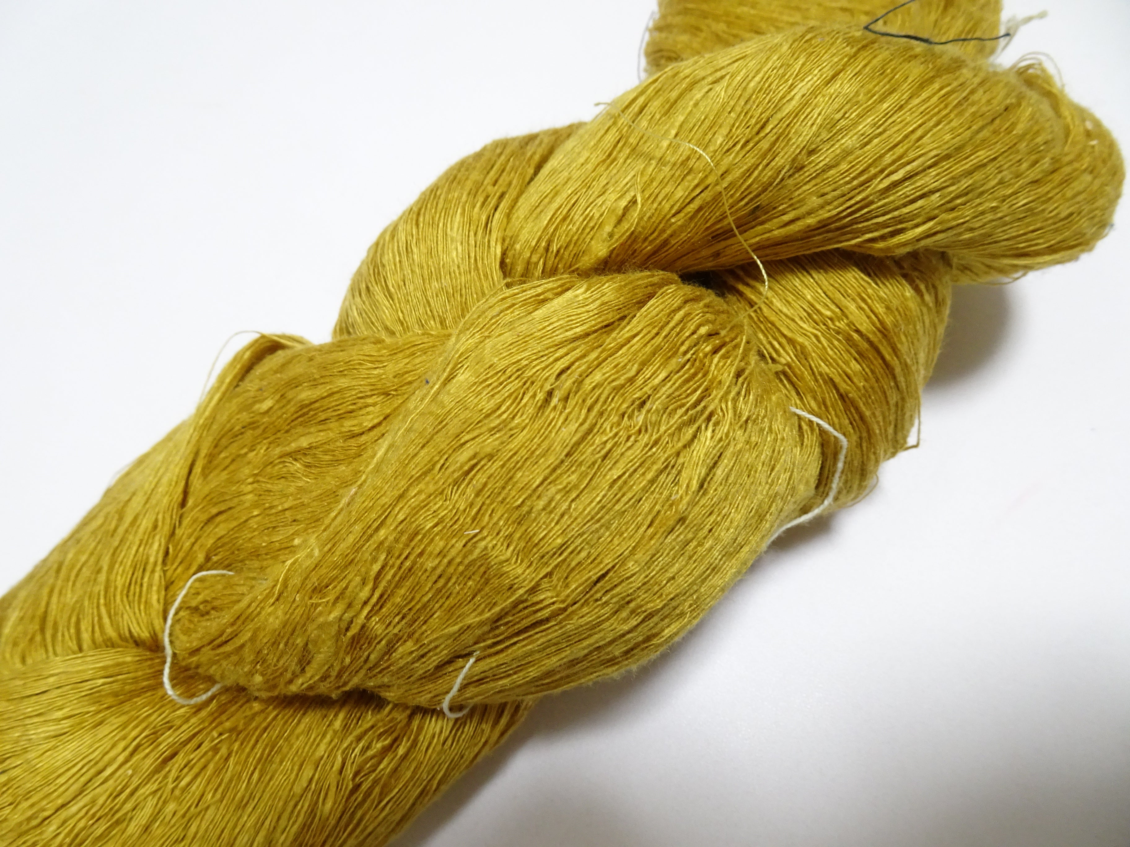 Japanese vintage Tsumugi silk thread Woven & embroidery 8619