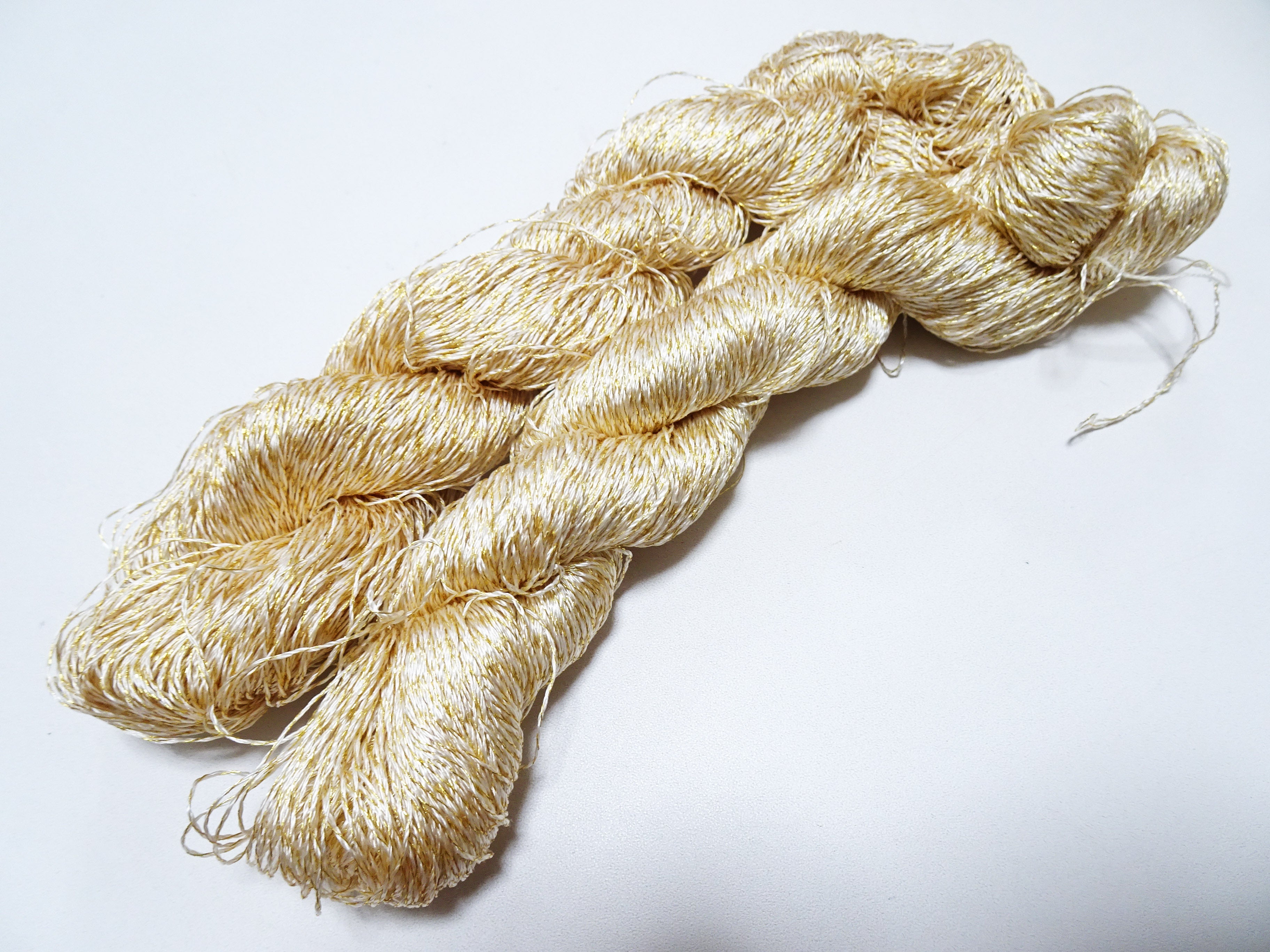 Japanese Vintage High Class Rare Silk Thread Mixture of Gold embroidery 15968