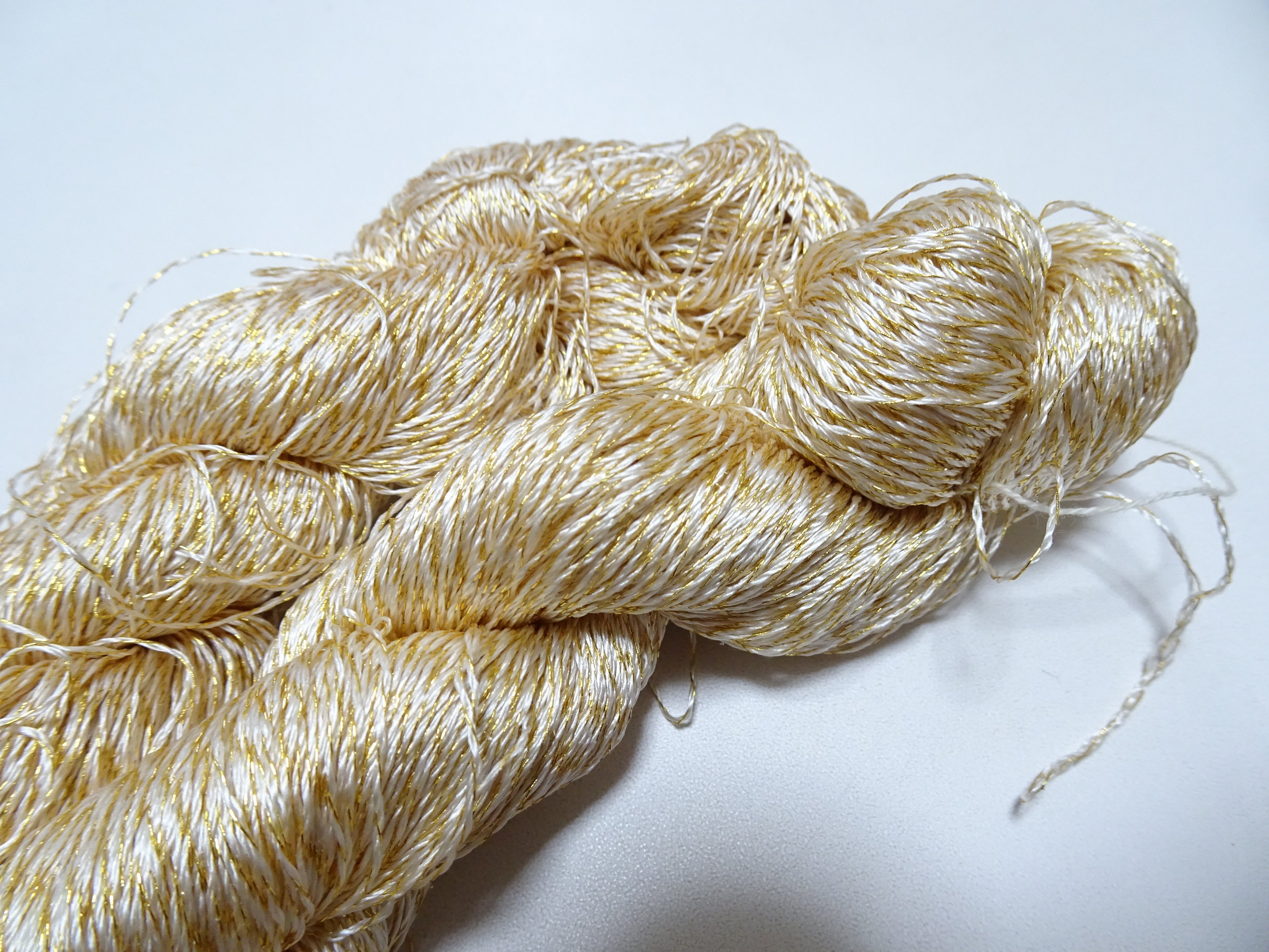 Japanese Vintage High Class Rare Silk Thread Mixture of Gold embroidery 15968