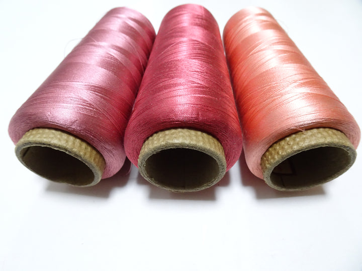 Special Price!! Japanese vintage silk thread 3sets Over 6000M embroidery 15239
