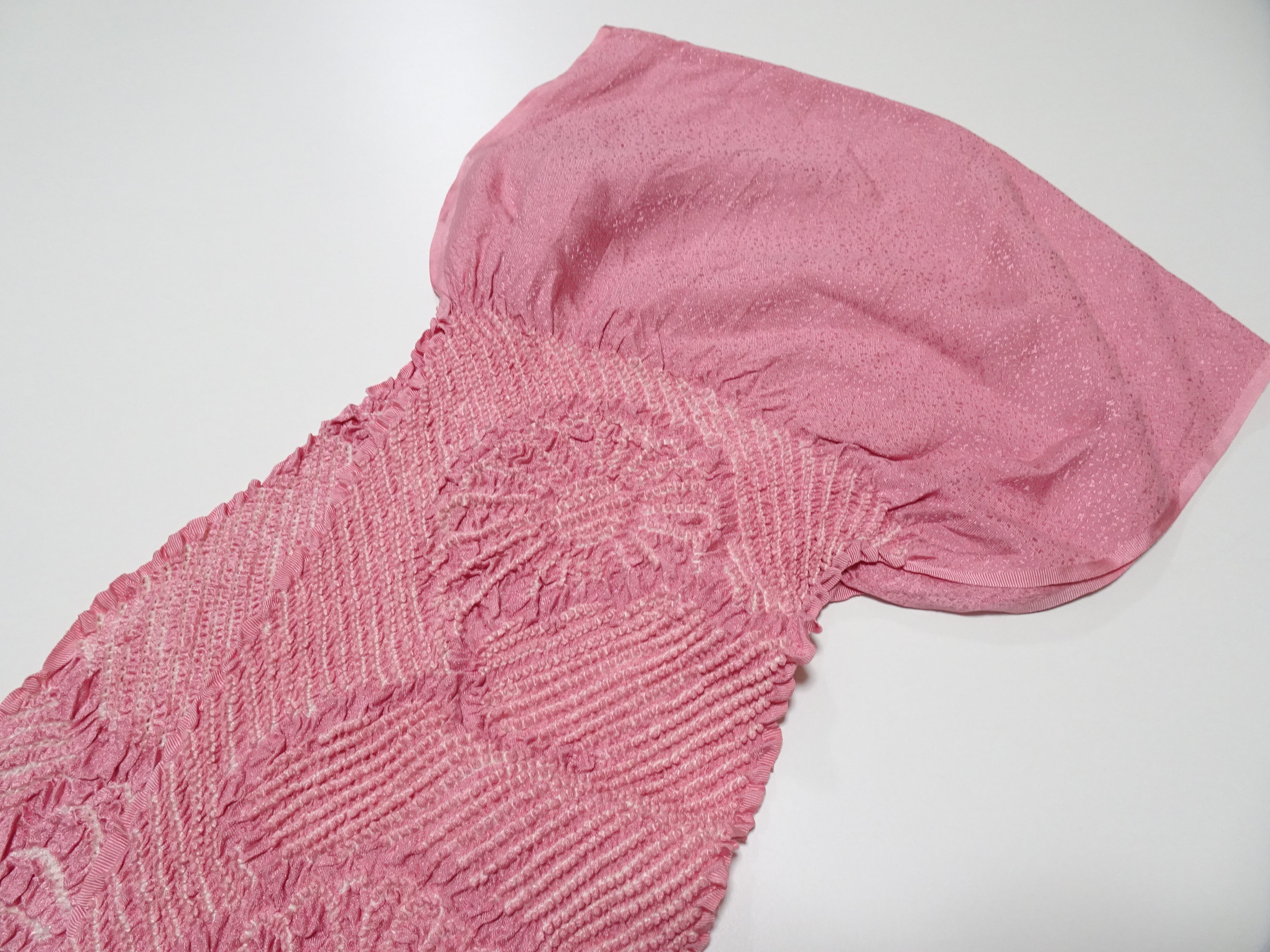 Japanese Kimono Silk Obi Age Shibori  18069