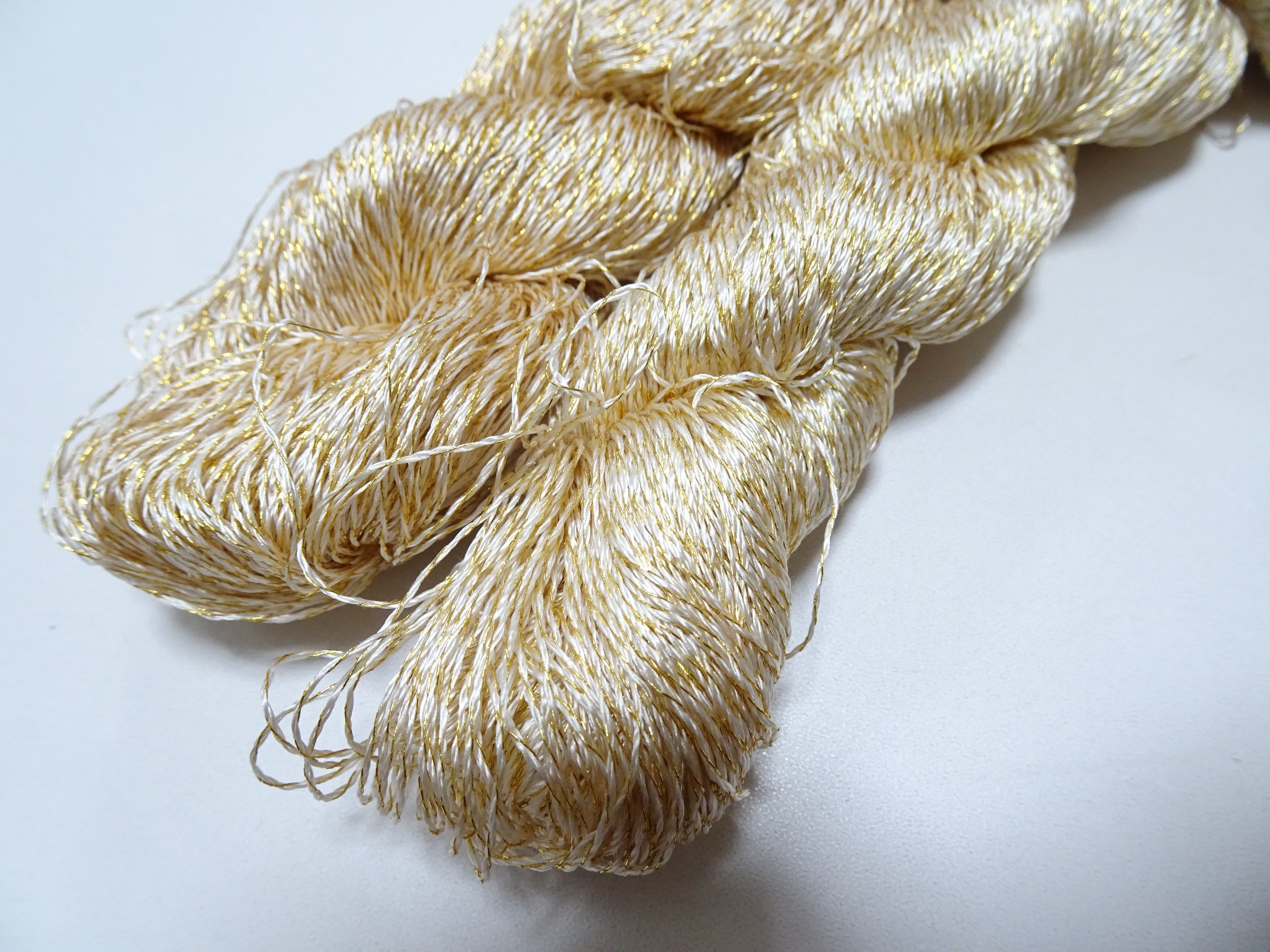 Japanese Vintage High Class Rare Silk Thread Mixture of Gold embroidery 15968