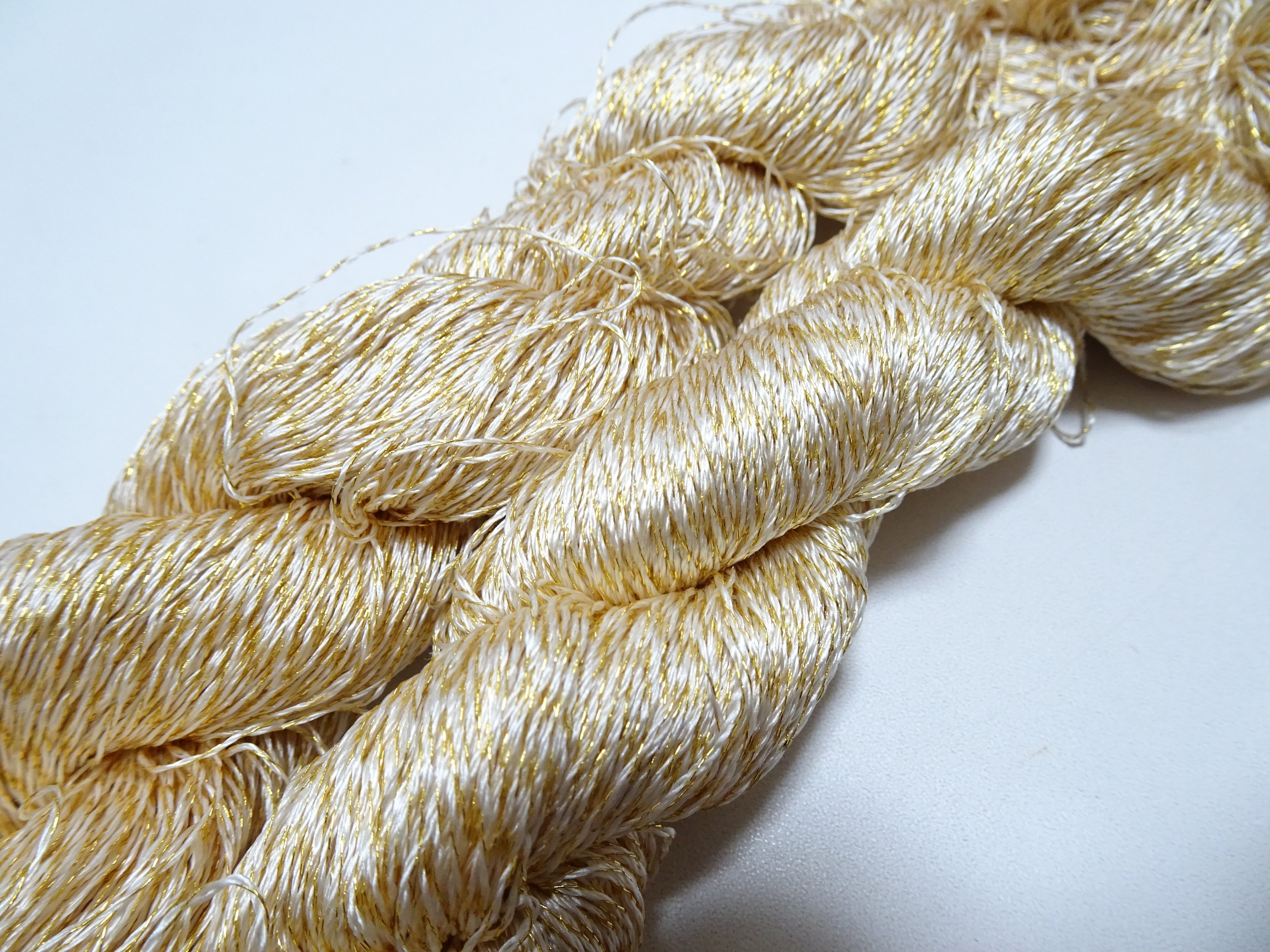 Japanese Vintage High Class Rare Silk Thread Mixture of Gold embroidery 15968