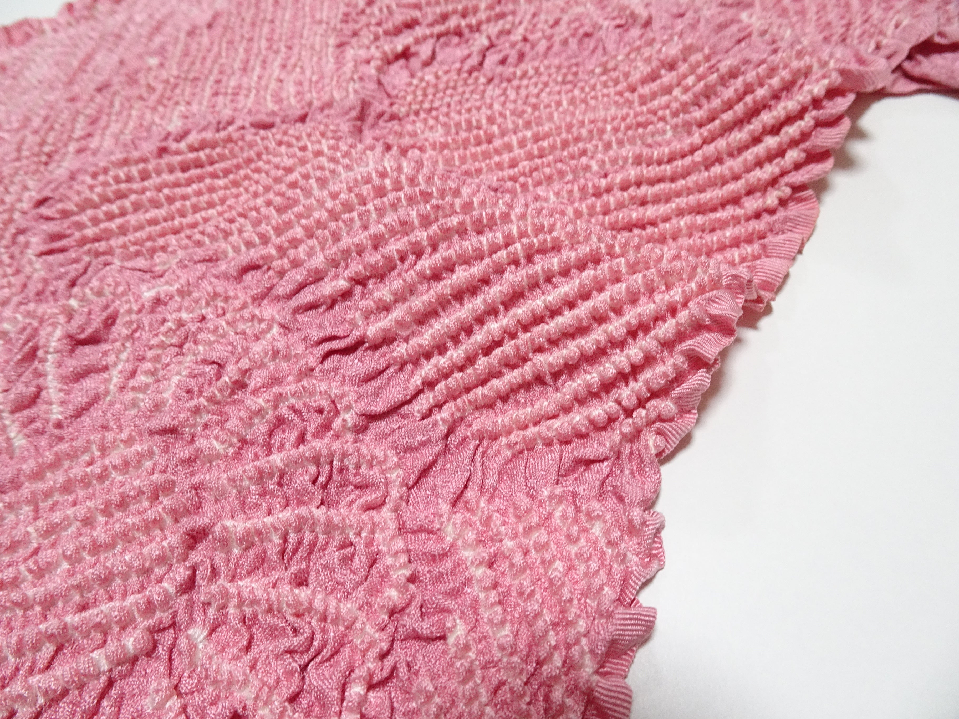 Japanese Kimono Silk Obi Age Shibori  18069