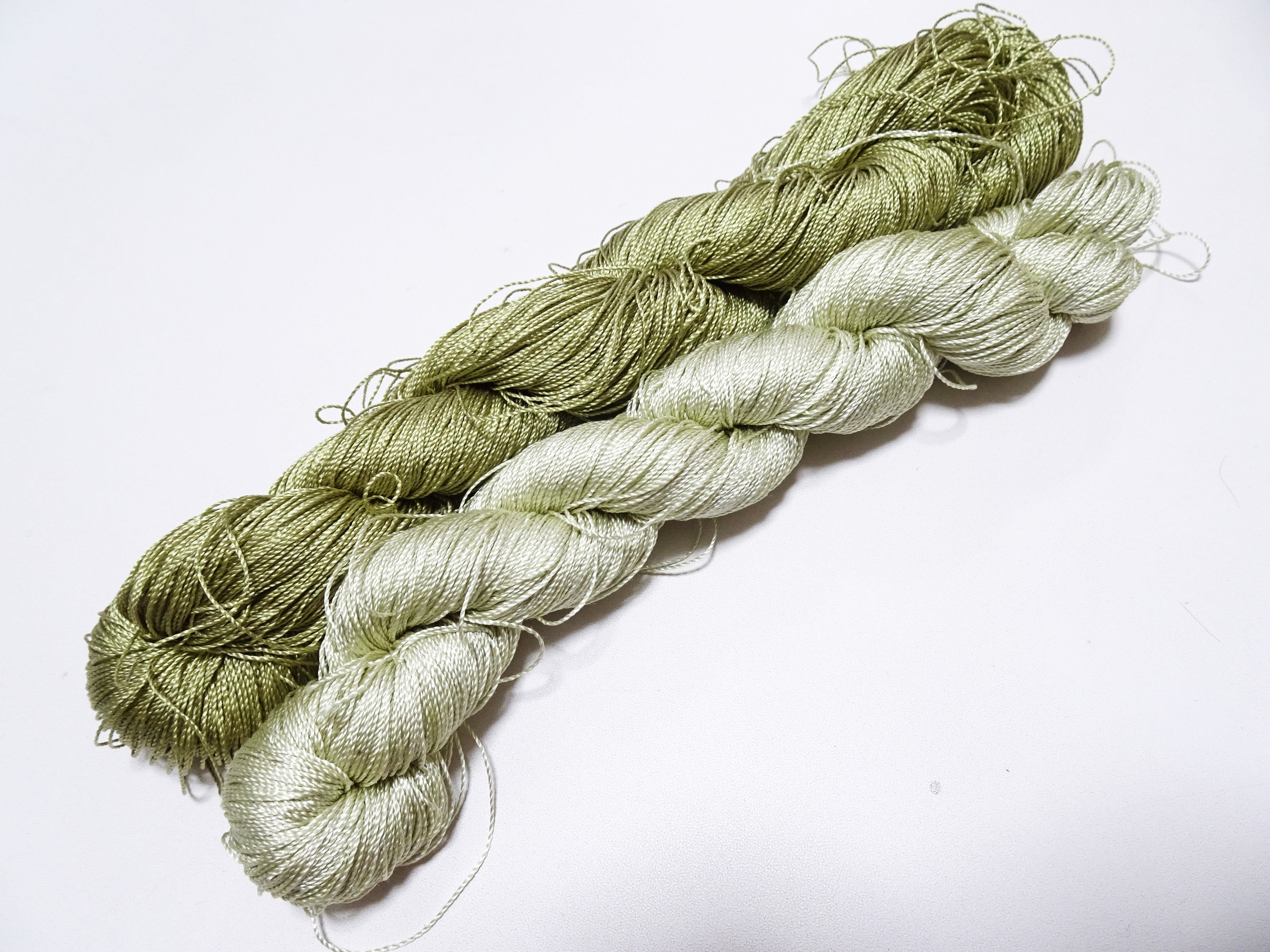 Japanese Vintage Strong Twisted Silk 2sets Thread Embroidery & Weaving 15084